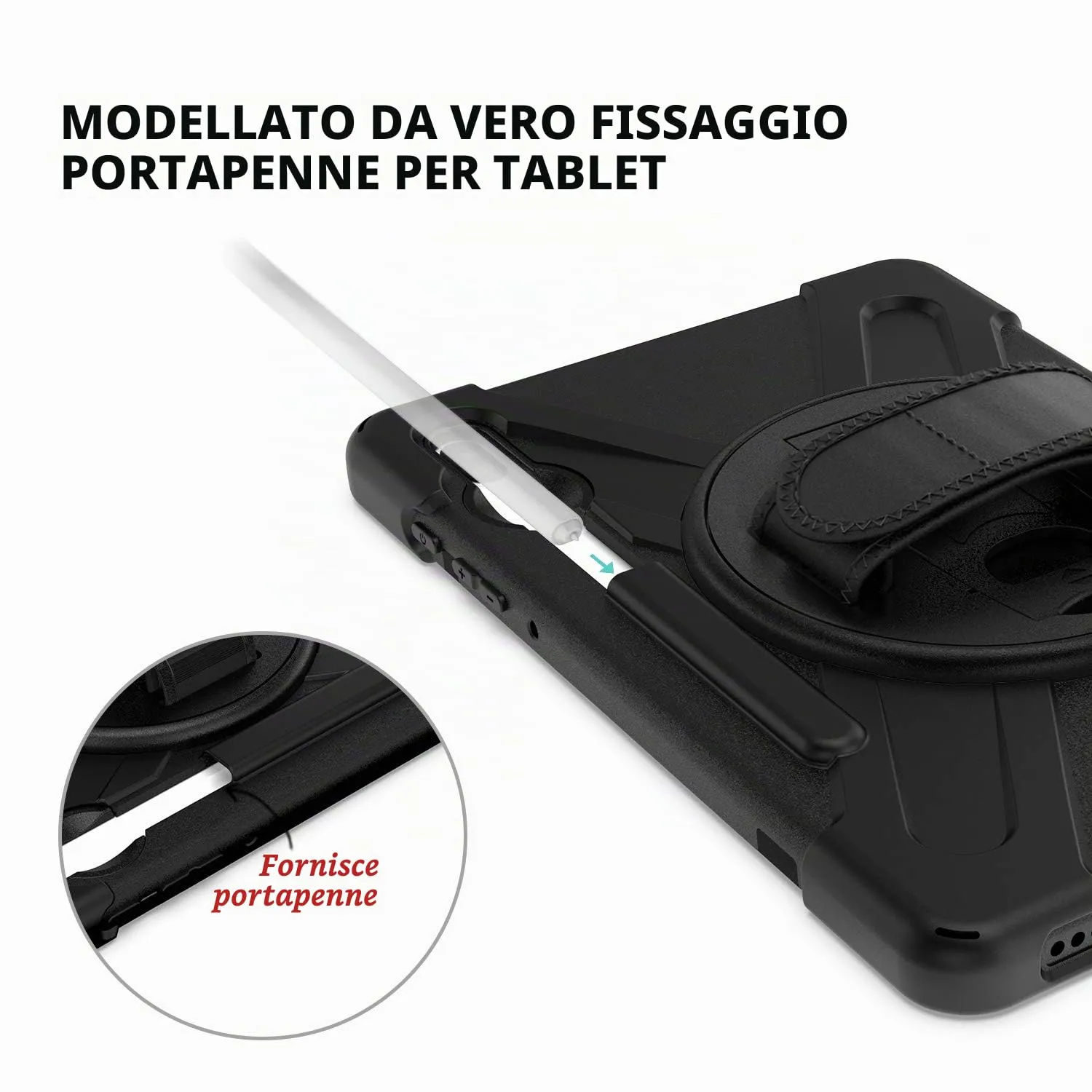Gerutek Cover per Samsung Galaxy Tab S6 10,5 Pollici 2019, Nero - immagine 7