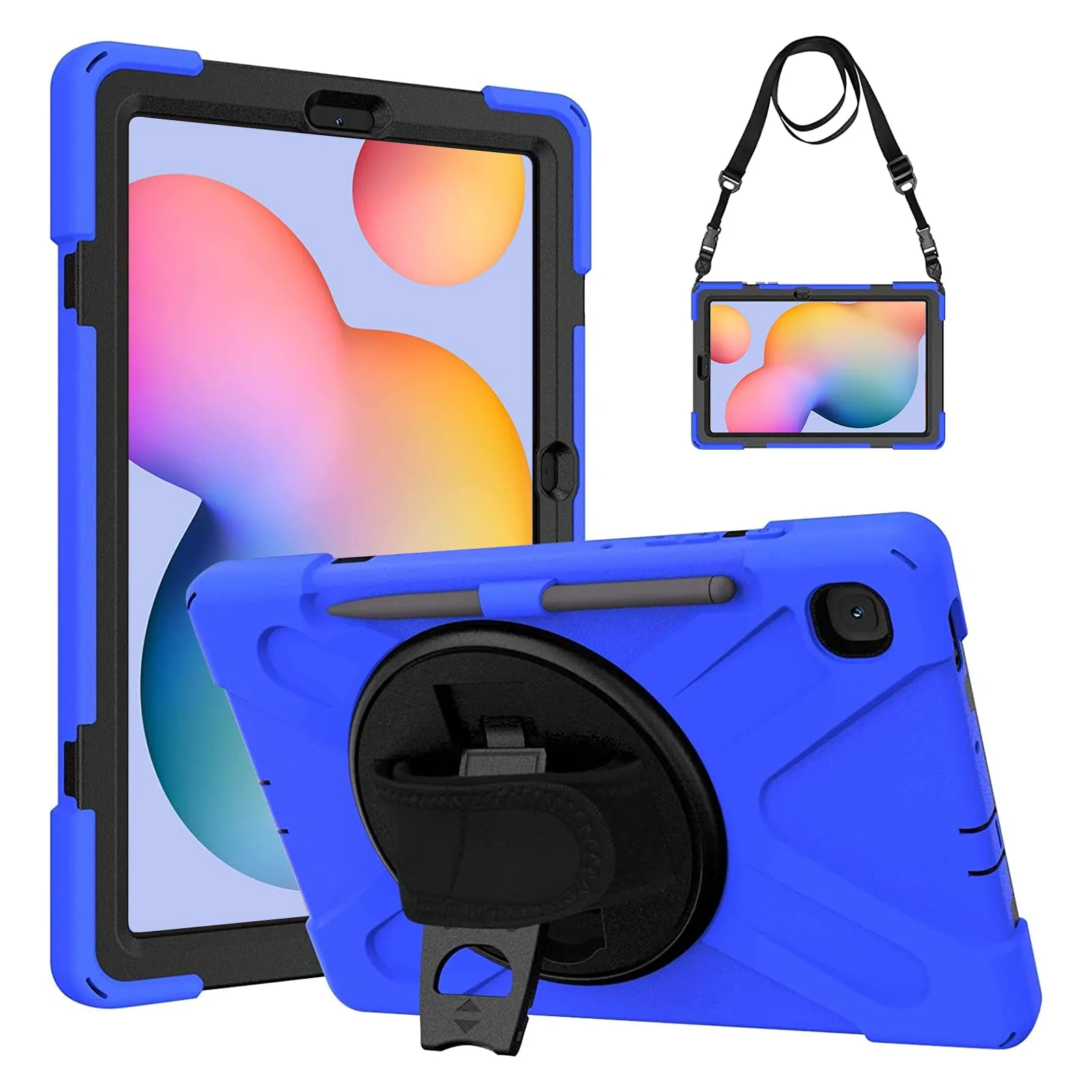 Gerutek Cover per Samsung Galaxy Tab S6 Lite 10,4'' 2024/2022/2020, Blu - immagine 1