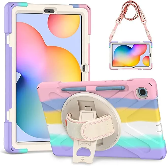 Gerutek Cover per Samsung Galaxy Tab S6 Lite 10,4'', Arcobaleno - immagine 1
