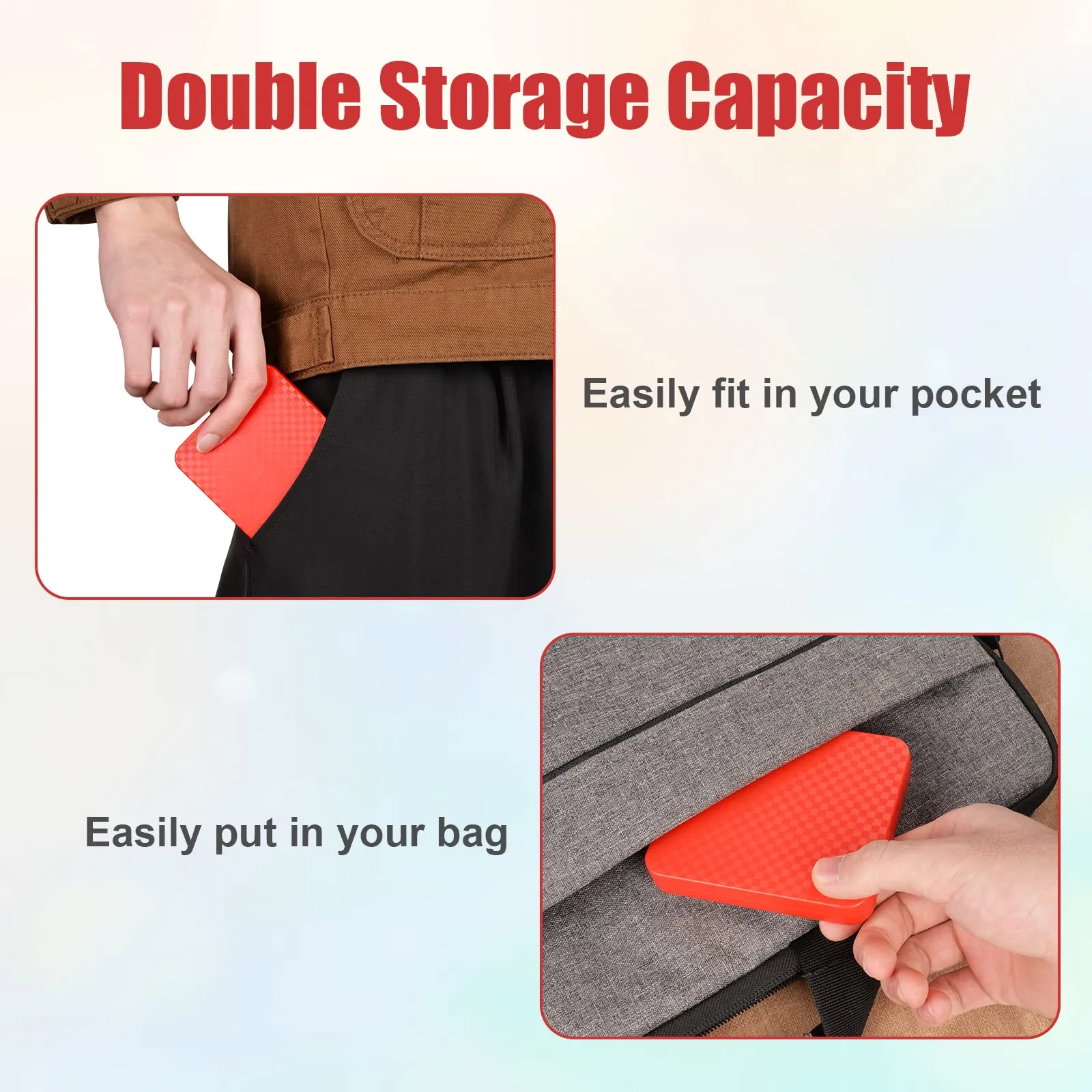Vicloon Giochi Custodia Porta Cartucce di Gioco, Porta Cartucce Custodia Protettiva con 12 Slot/Inserimenti, Custodia Porta Cartucce di Gioco per Switch OLED/Switch/Switch Lite, Rosso - immagine 7