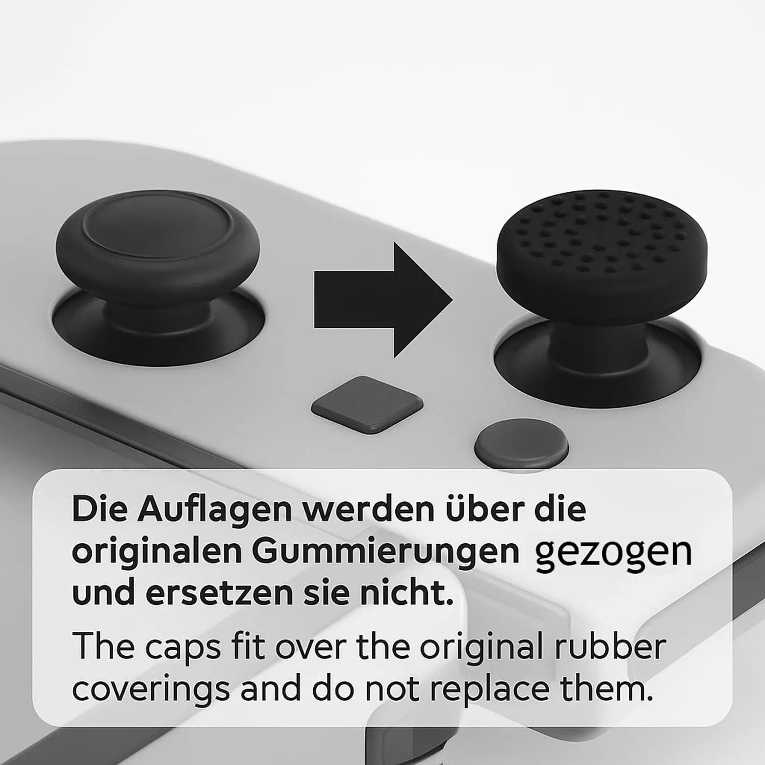 MatoSan 6 Tappi Thumbstick per Switch – Cappucci Silicone Joystick Anti-Scivolo – Grip Ergonomico Switch OLED Lite – Accessori Controller - immagine 4