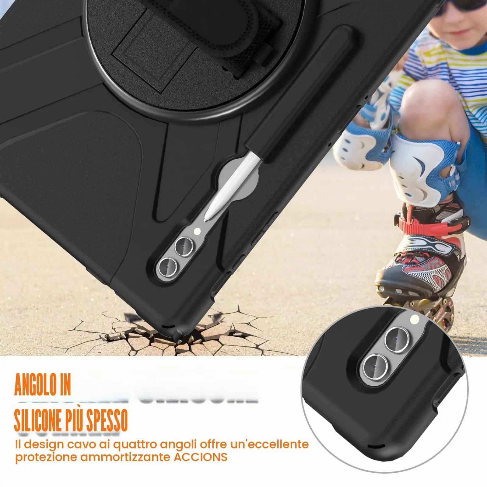 Gerutek Cover per Samsung Galaxy Tab S10 Ultra/S9 Ultra/S8 Ultra 14,6'' - immagine 2