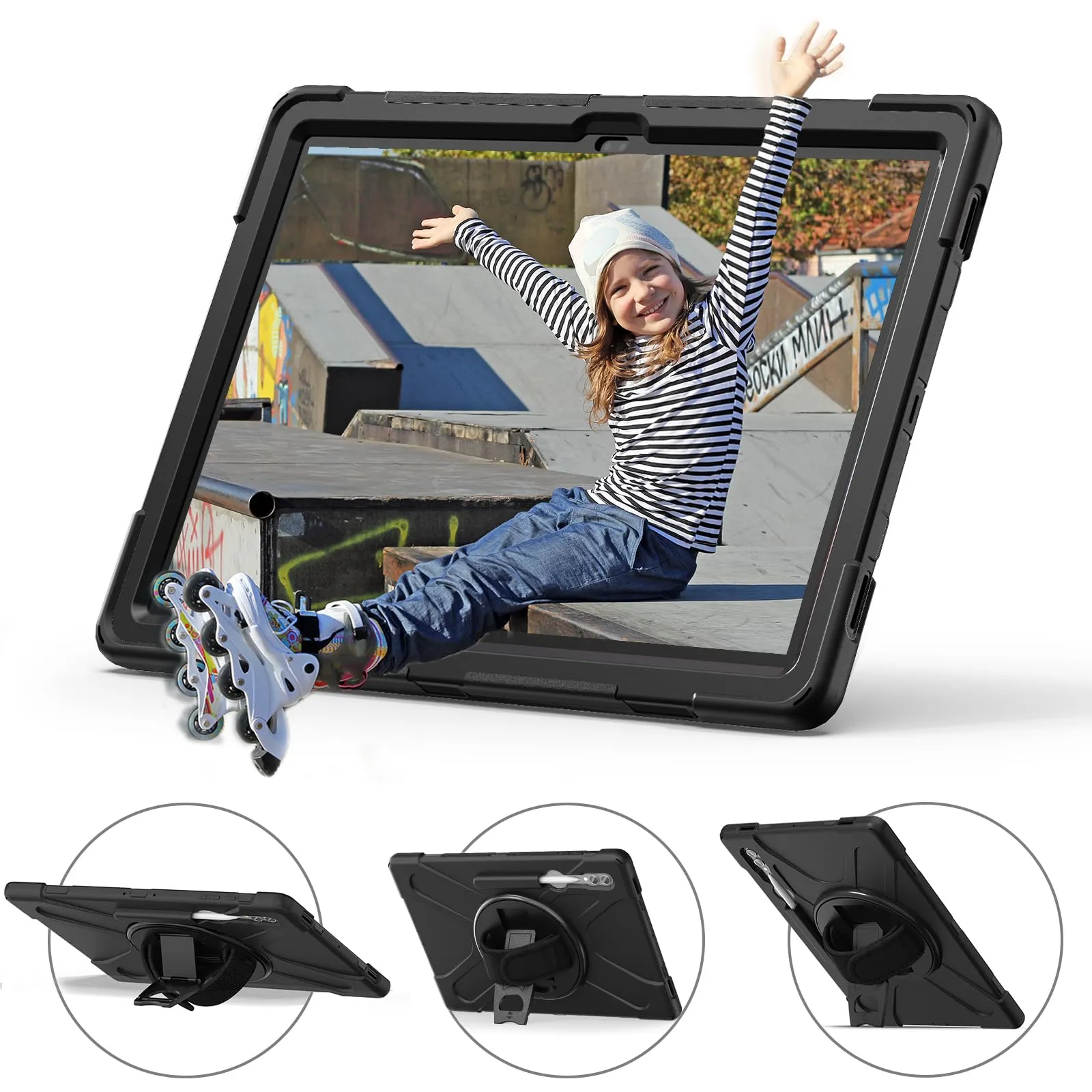 Gerutek Cover per Samsung Galaxy Tab S10 Ultra/S9 Ultra/S8 Ultra 14,6'' - immagine 4