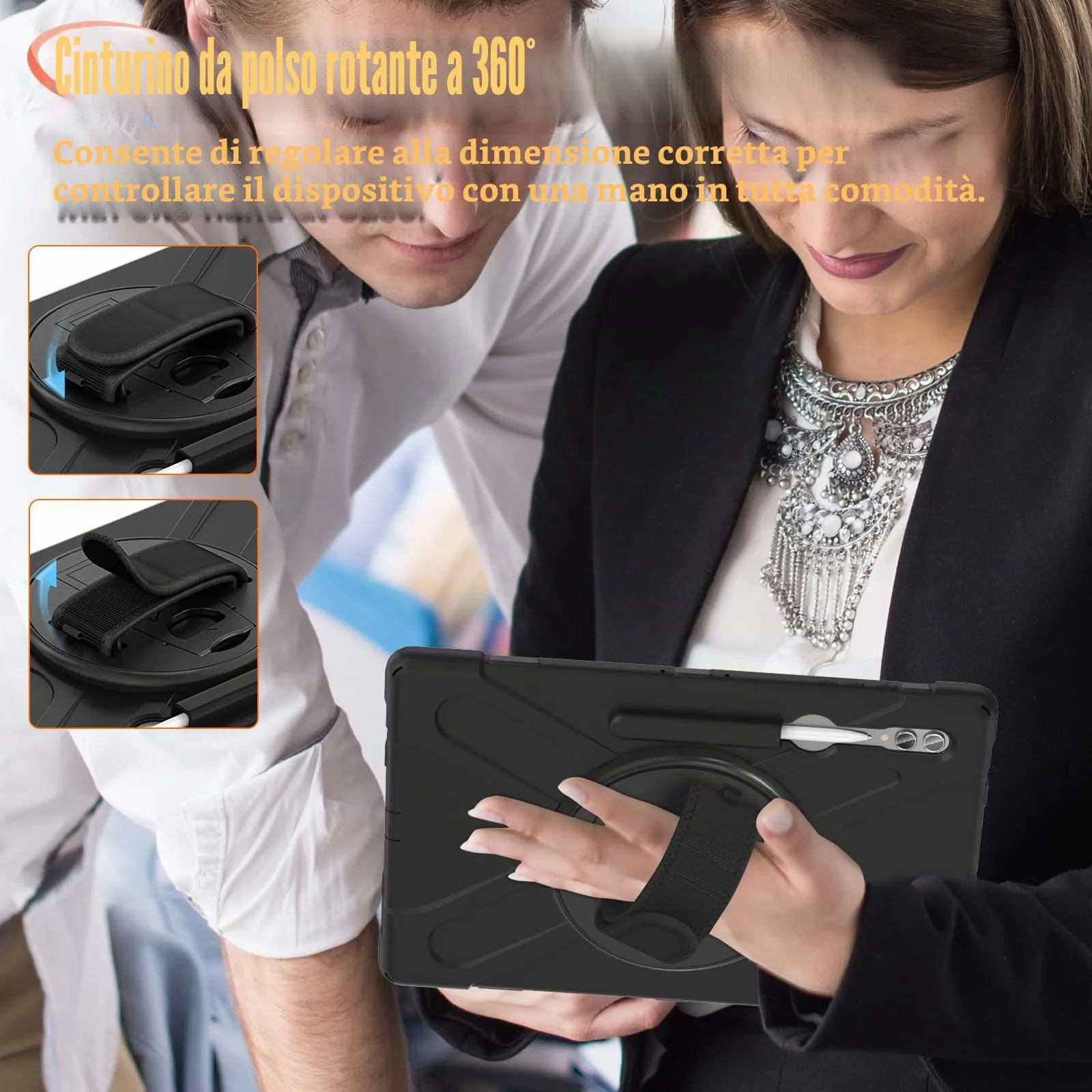 Gerutek Cover per Samsung Galaxy Tab S10 Ultra/S9 Ultra/S8 Ultra 14,6'' - immagine 5