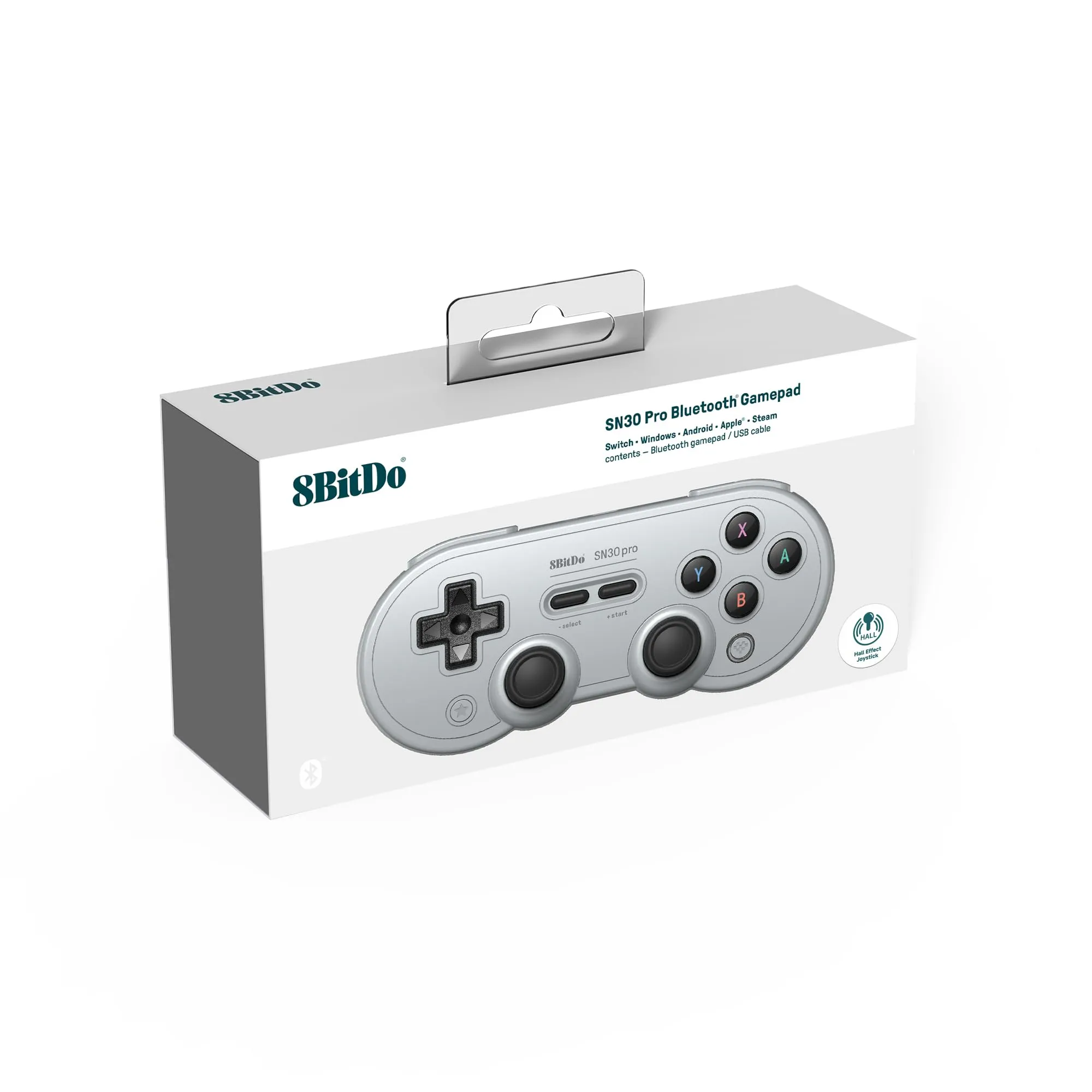 8BitDo SN30 Pro Bluetooth Controller, Hall Effect Joystick Update, Compatible with Switch, PC, macOS, Android, Steam Deck & Raspberry Pi (Gray) - immagine 4