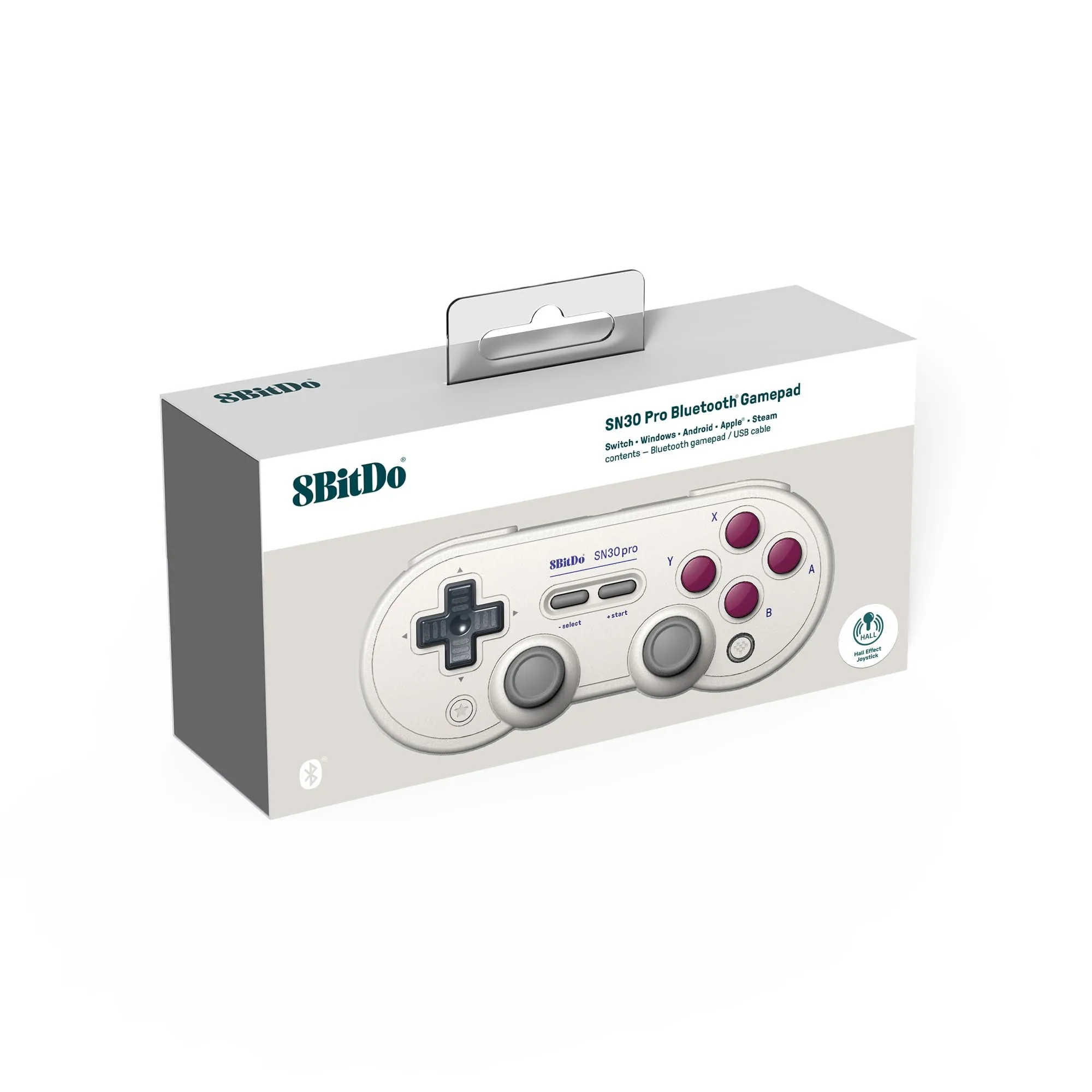 8BitDo SN30 Pro Bluetooth Controller, Hall Effect Joystick Update, Compatible with Switch, PC, macOS, Android, Steam Deck & Raspberry Pi (G Classic) - immagine 4