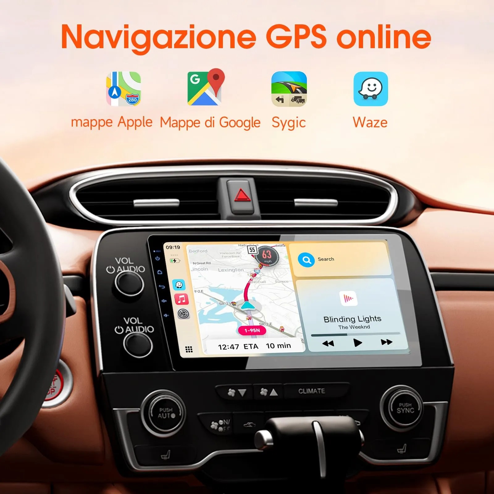Haudio Autoradio 2 Din con Apple CarPlay e Android Auto, 10,1Pollici IPS Schermo Supporta 25 Set Commutazione UI, Autostereo con Fotocamera Posteriore,Mirror Link,Controllo Vocale, SCW/FM/AM/RDS 2+64G - immagine 6