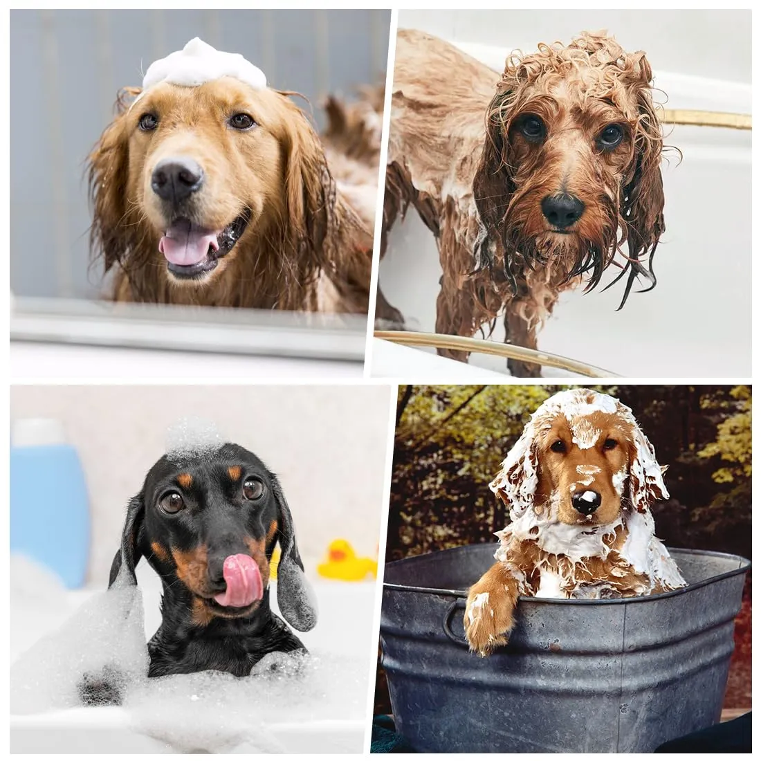 WeddHuis 2 Pcs Guanti per la Pulizia di Animali Domestici Asciugamano in Microfibra Assorbente Morbido e Durevole per Cani, Gatti e Altri Piccoli Animali (Grigio) - immagine 6