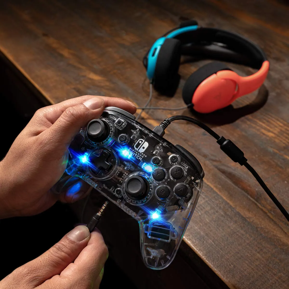 PDP Controller Afterglow Deluxe Cablato Nintendo Switch Essentials, Prismatic - immagine 2