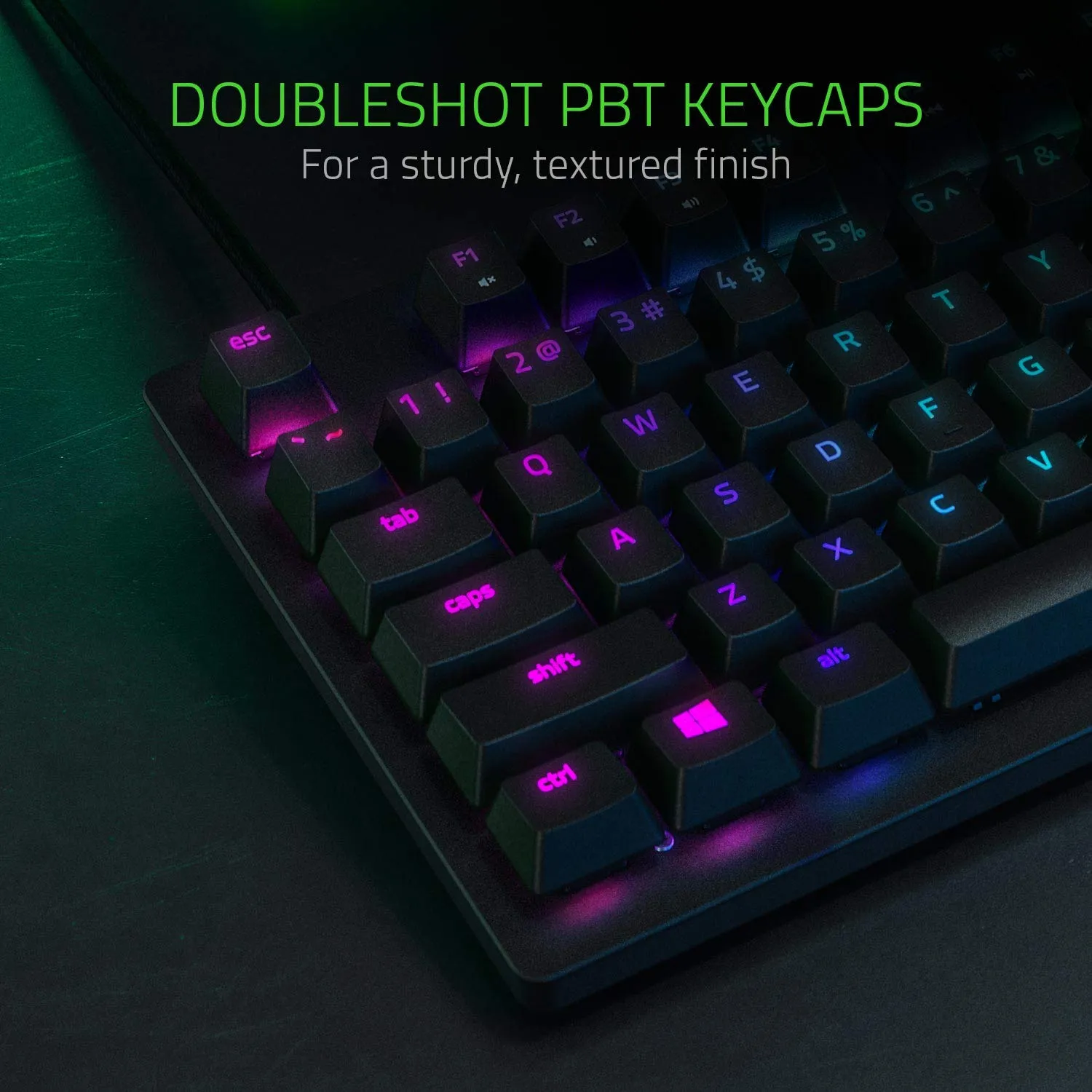 Razer Huntsman Tournament Edition (Interruttore Rosso) - Tastiera da Gioco Senza Dieci Tasti (Tasti Ottico- Lineari, Copri Tasti PBT, cavo USB-C staccabile) Intl. Layout USA (ISO) | Nero - immagine 3