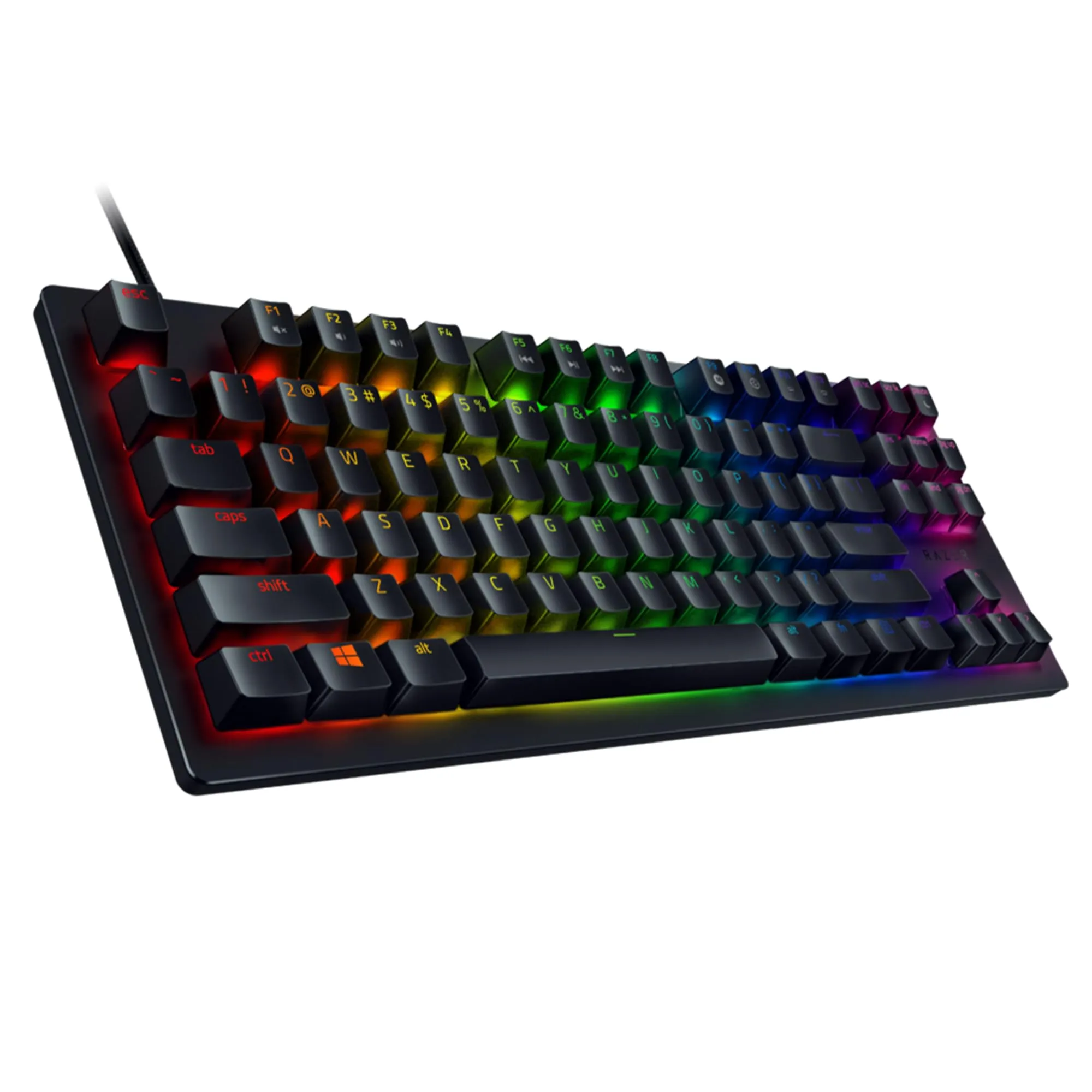 Razer Huntsman Tournament Edition (Interruttore Rosso) - Tastiera da Gioco Senza Dieci Tasti (Tasti Ottico- Lineari, Copri Tasti PBT, cavo USB-C staccabile) Intl. Layout USA (ISO) | Nero - immagine 8