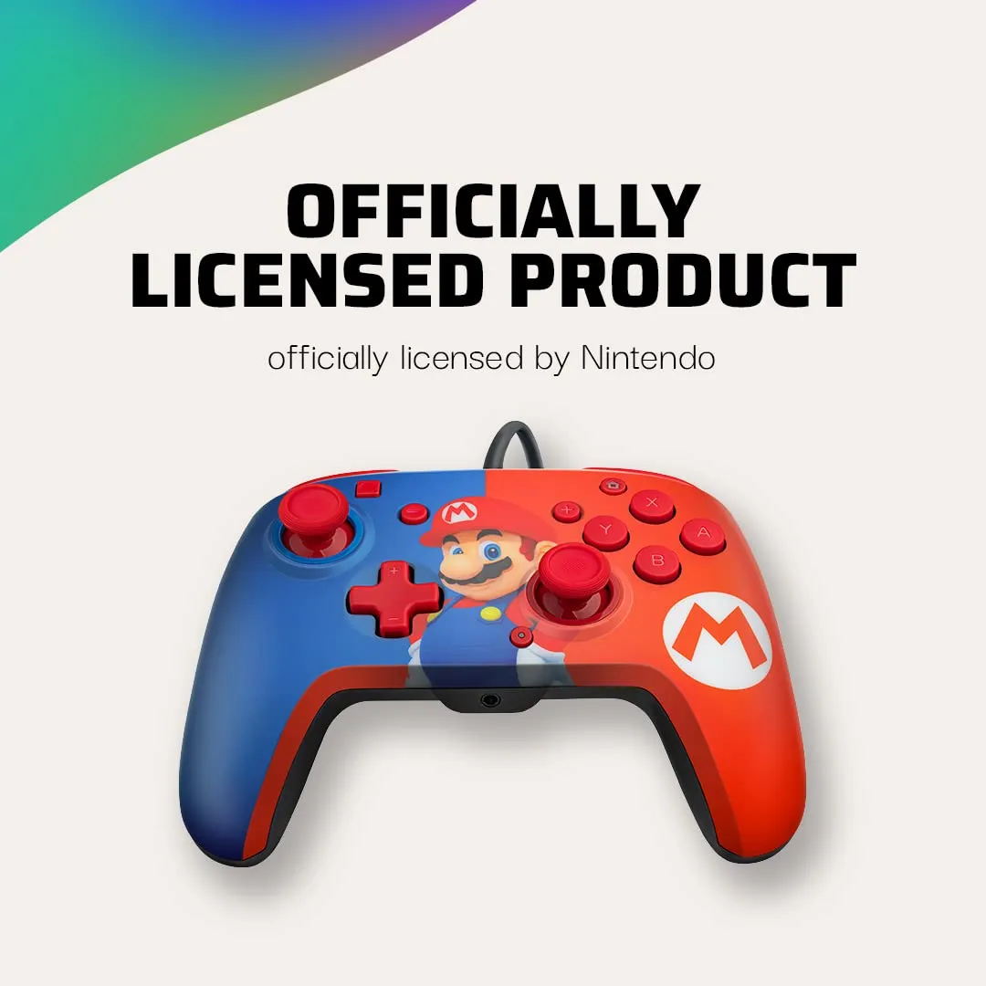 PDP Nintendo Switch Faceoff Deluxe+ Controller Cablato Audio Mario - Nintendo Switch - immagine 5