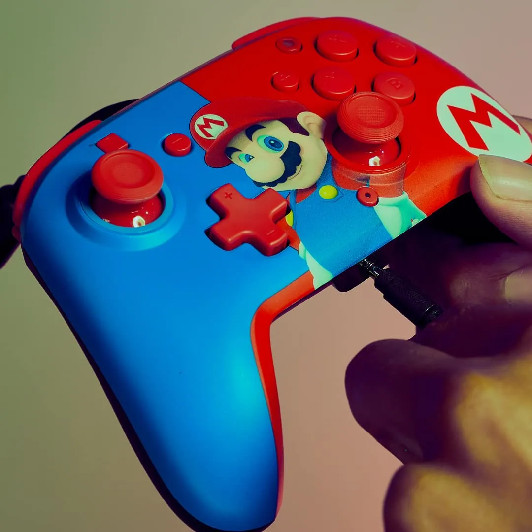 PDP Nintendo Switch Faceoff Deluxe+ Controller Cablato Audio Mario - Nintendo Switch - immagine 7