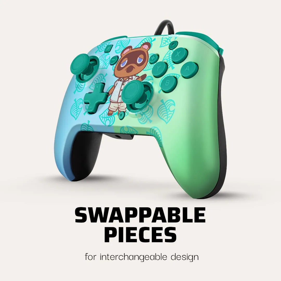 PDP Nintendo Switch Faceoff Deluxe+ Controller Cablato Audio Animal Crossing - Nintendo Switch - immagine 2