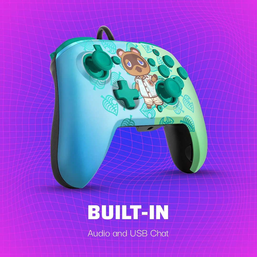 PDP Nintendo Switch Faceoff Deluxe+ Controller Cablato Audio Animal Crossing - Nintendo Switch - immagine 6