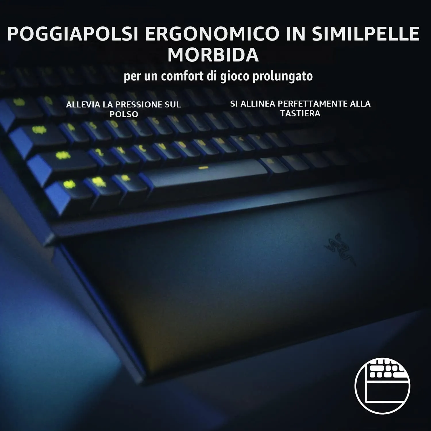 RAZER - Clavier gaming - HUNTSMAN V2 TKL PURPLE SWITCH - immagine 6