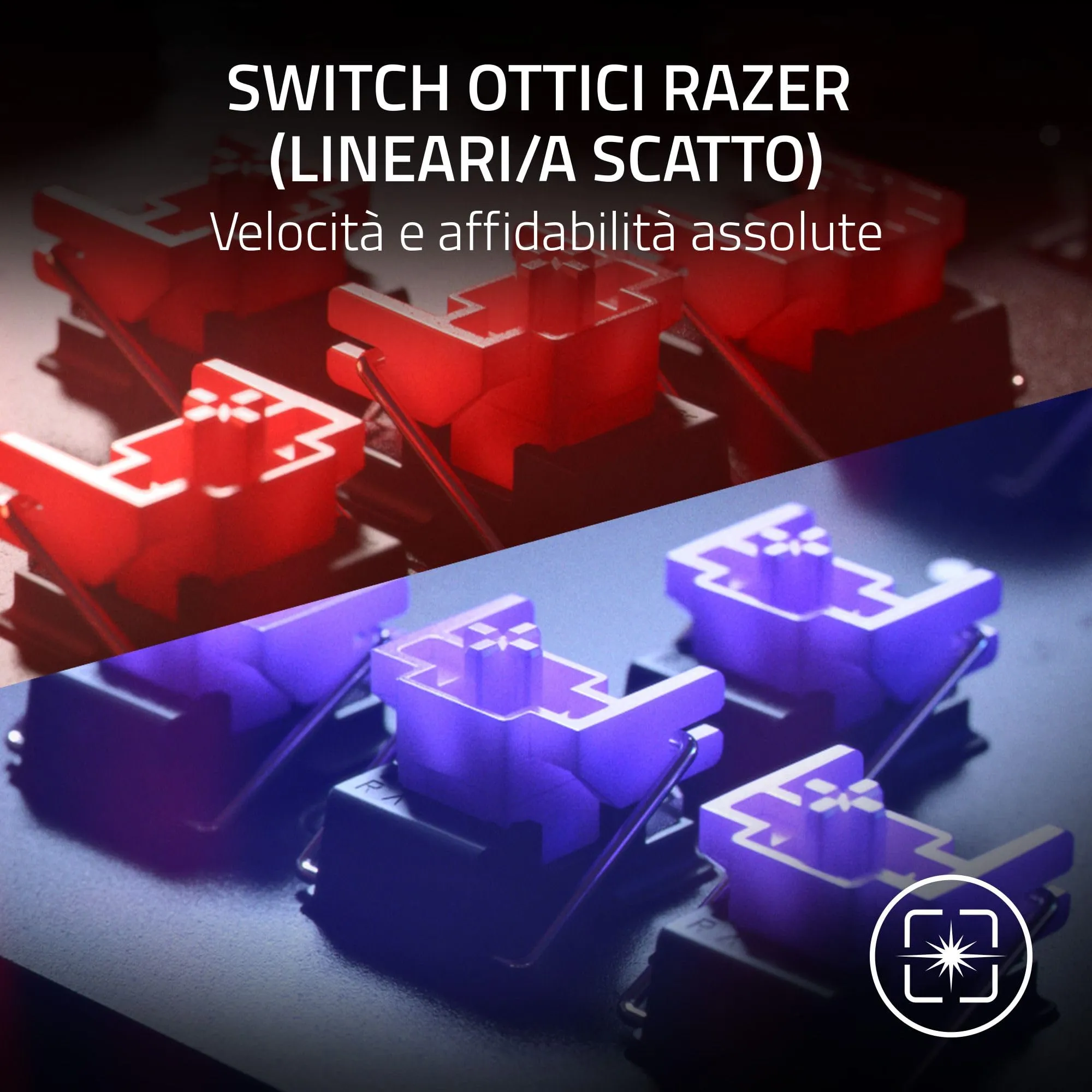 Razer Huntsman V2 (Interruttore Viola) - Tastiera da Gioco Ottica con Bassa Latenza (Interruttori Ottici a Scatto, Copri Tasti Doubleshot PBT, Poggiapolsi Ergonomico) Layout USA | Nero - immagine 2
