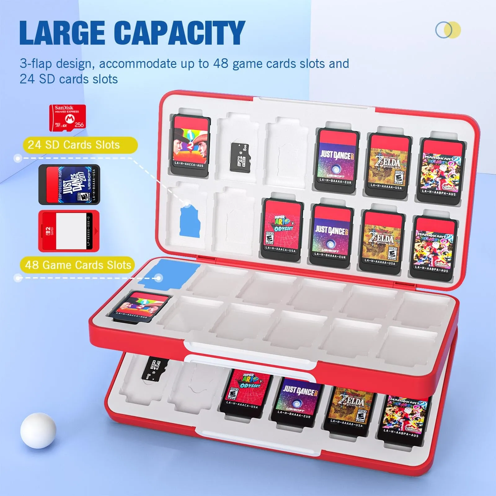 MoKo Porta Schede, Custodia Porta Cartucce di Gioco - immagine 2
