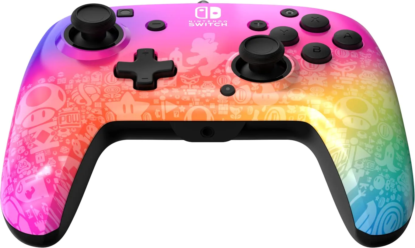 PDP Switch Rematch cablato controller STAR SPECTRUM licenza ufficiale by Nintendo - Customizable buttons, sticks, triggers, and paddles - Ergonomic Controllers - immagine 13