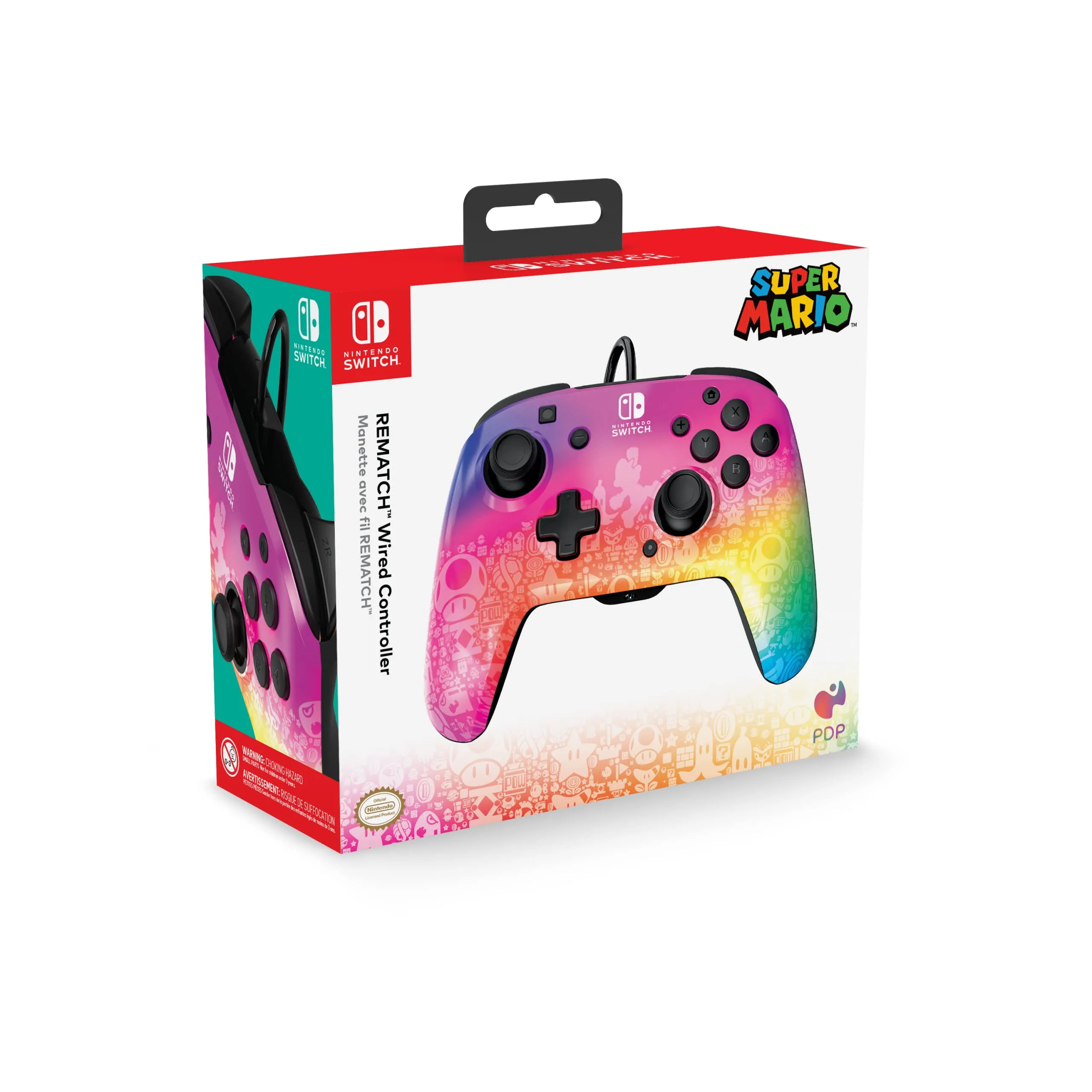 PDP Switch Rematch cablato controller STAR SPECTRUM licenza ufficiale by Nintendo - Customizable buttons, sticks, triggers, and paddles - Ergonomic Controllers - immagine 15