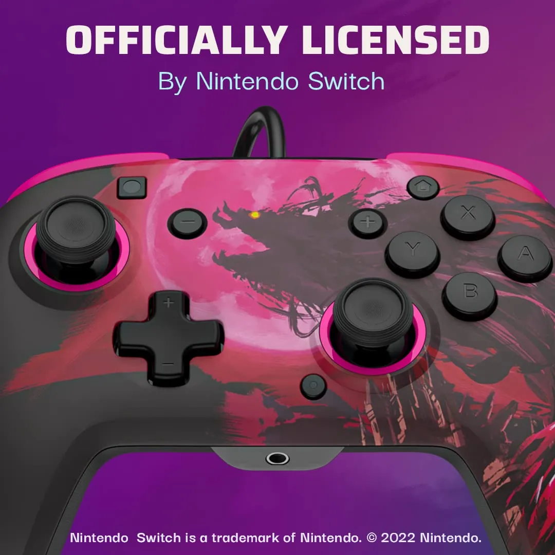 PDP Nintendo Switch Controller with 3.5mm Audio Jack - Compatible with Nintendo Switch/Lite/OLED - REMATCH by PDP - Calamity Ganon - immagine 5