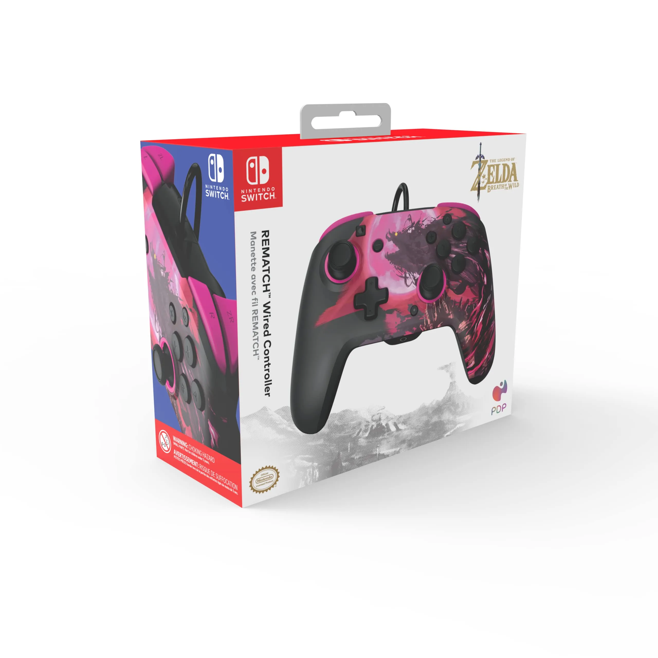 PDP Nintendo Switch Controller with 3.5mm Audio Jack - Compatible with Nintendo Switch/Lite/OLED - REMATCH by PDP - Calamity Ganon - immagine 14