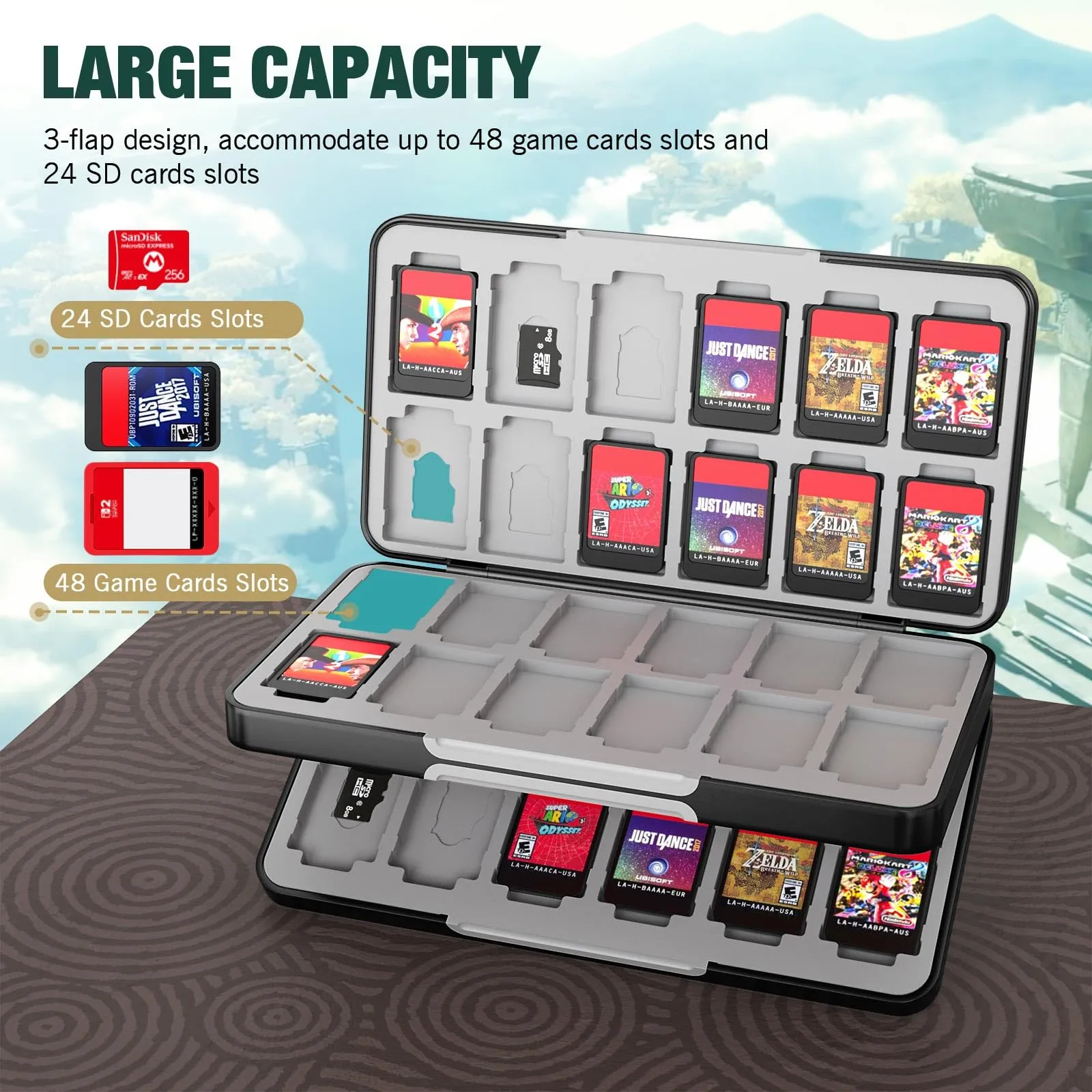 MoKo Porta Schede, Custodia Porta Cartucce di Gioco - immagine 3