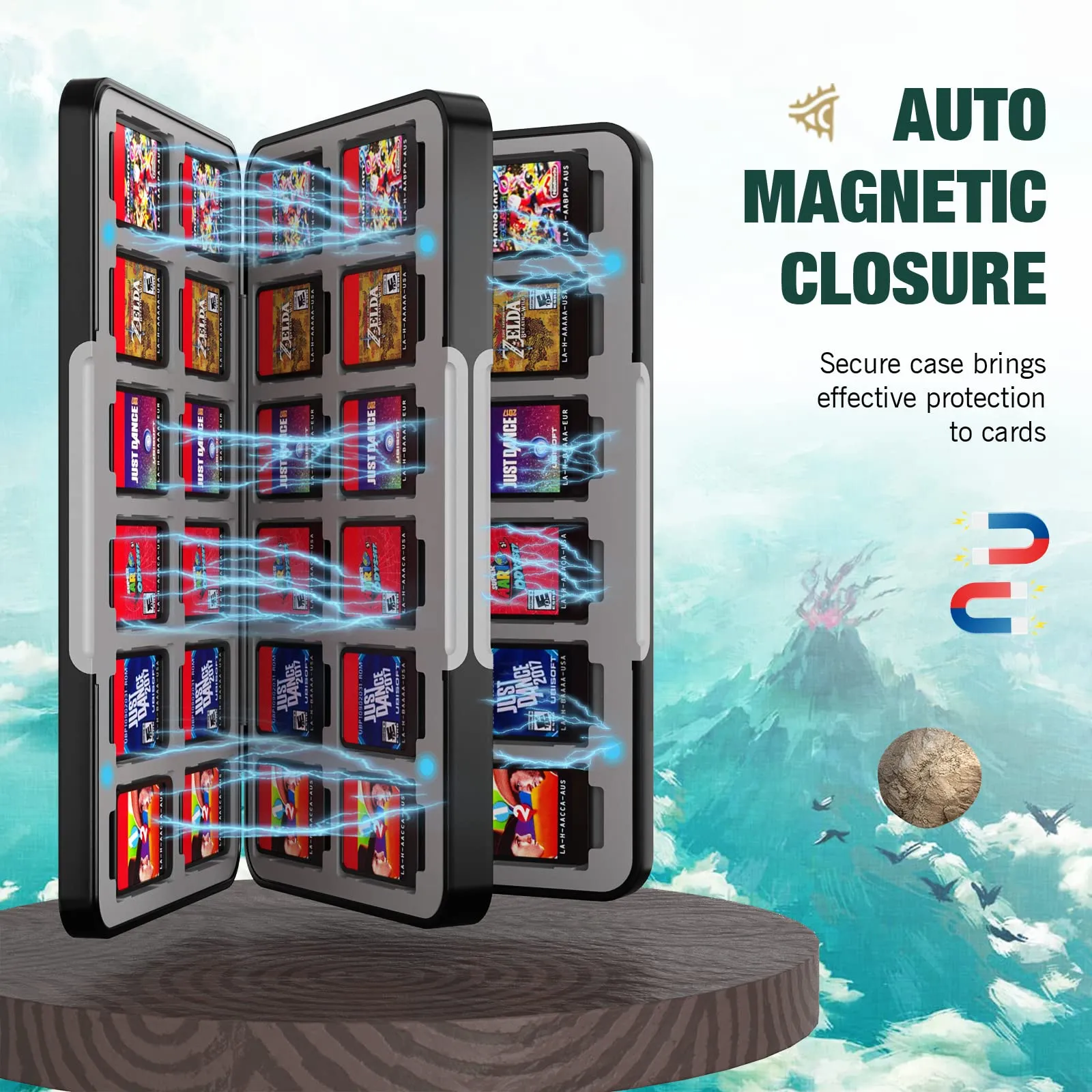 MoKo Porta Schede, Custodia Porta Cartucce di Gioco - immagine 4