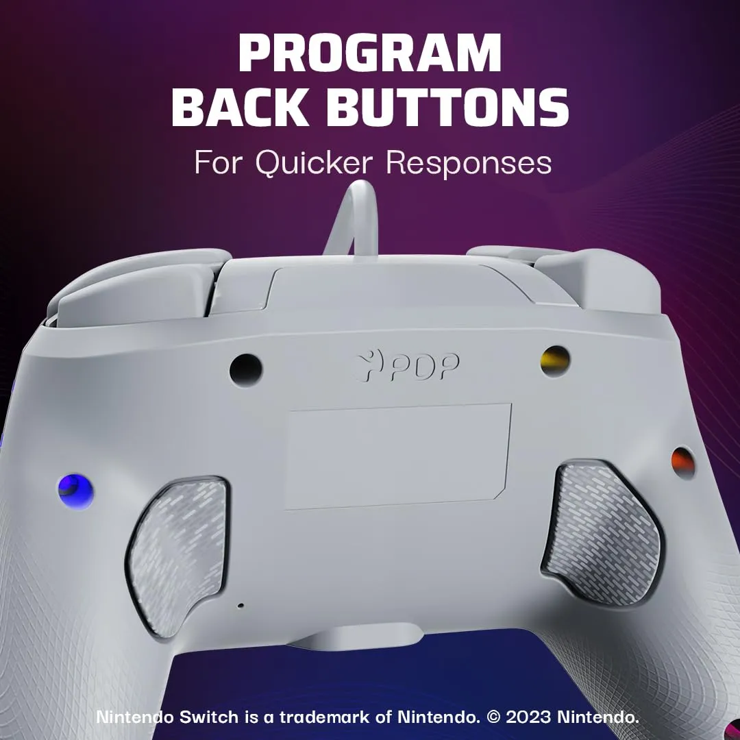 PDP Official Switch Afterglow Wave Wired Controller - Grey - immagine 3