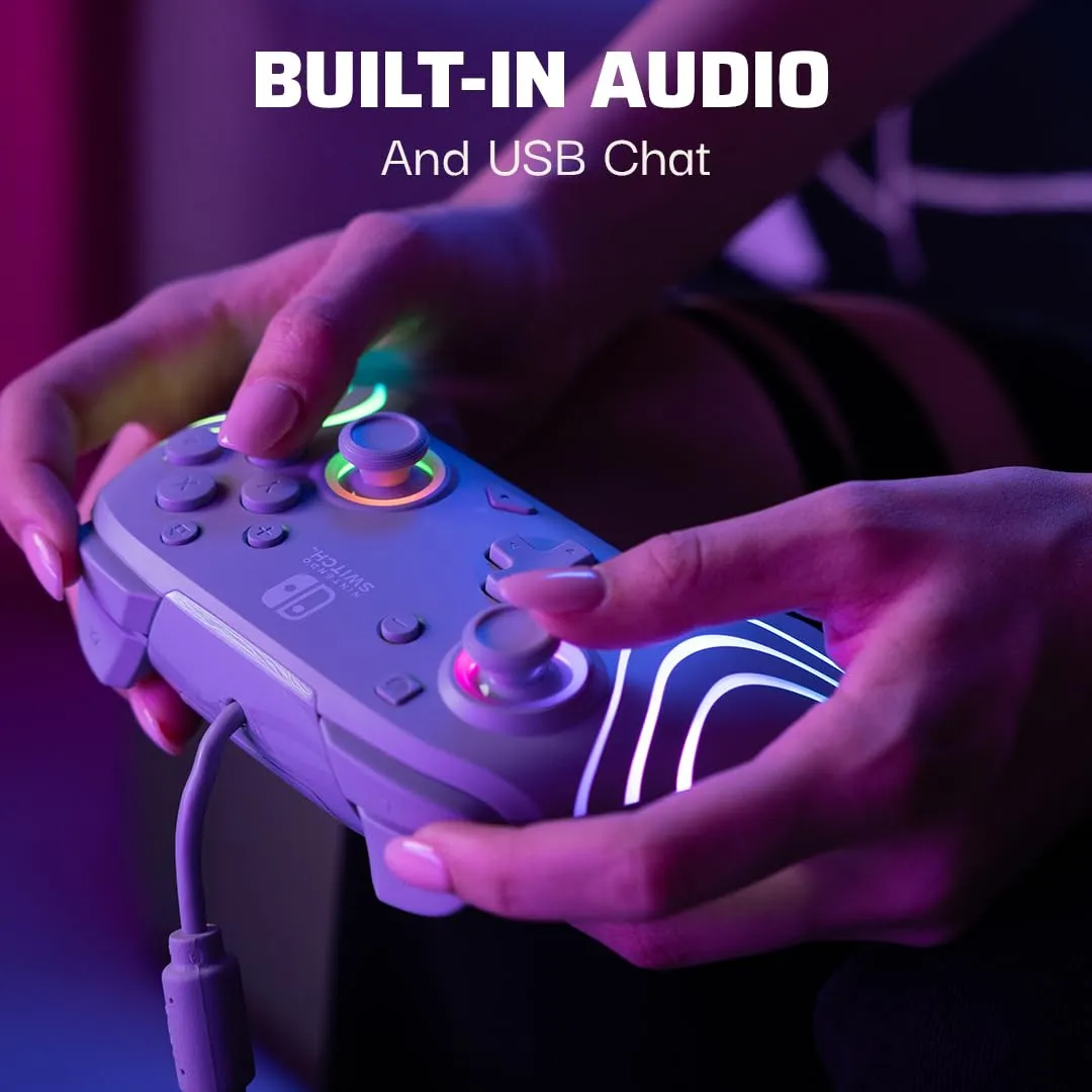 PDP Official Switch Afterglow Wave Wired Controller - Grey - immagine 6