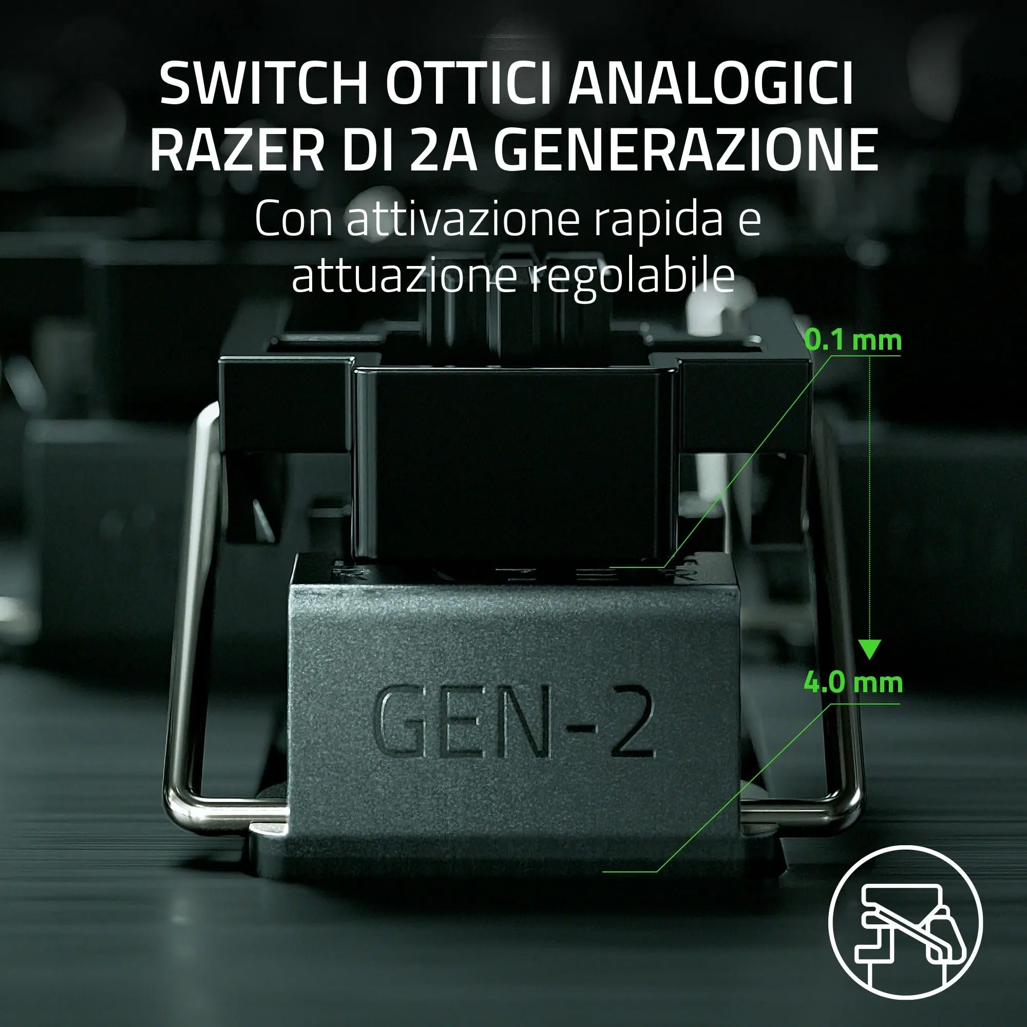 Razer Huntsman V3 Pro Mini - PC Tastiera ottica analogica 60% per esport (Modalità Attivazione Rapida, Metodo di pulsazione/Snap Tap, Regolazioni rapide integrate) US-Layout | Nero - immagine 3