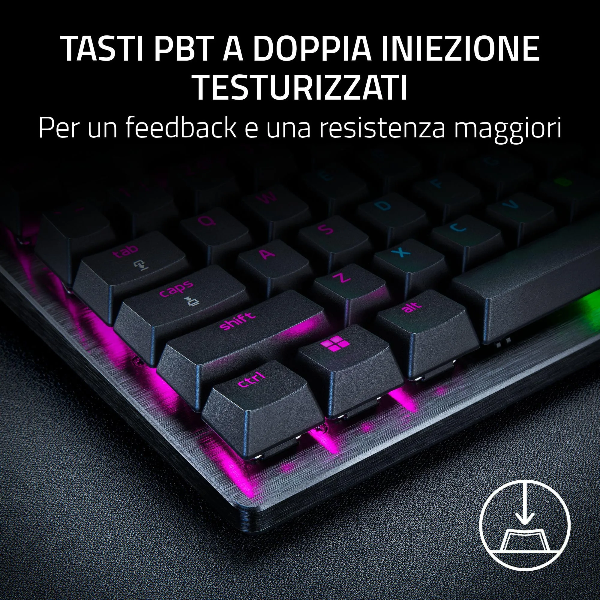 Razer Huntsman V3 Pro Mini - PC Tastiera ottica analogica 60% per esport (Modalità Attivazione Rapida, Metodo di pulsazione/Snap Tap, Regolazioni rapide integrate) US-Layout | Nero - immagine 7