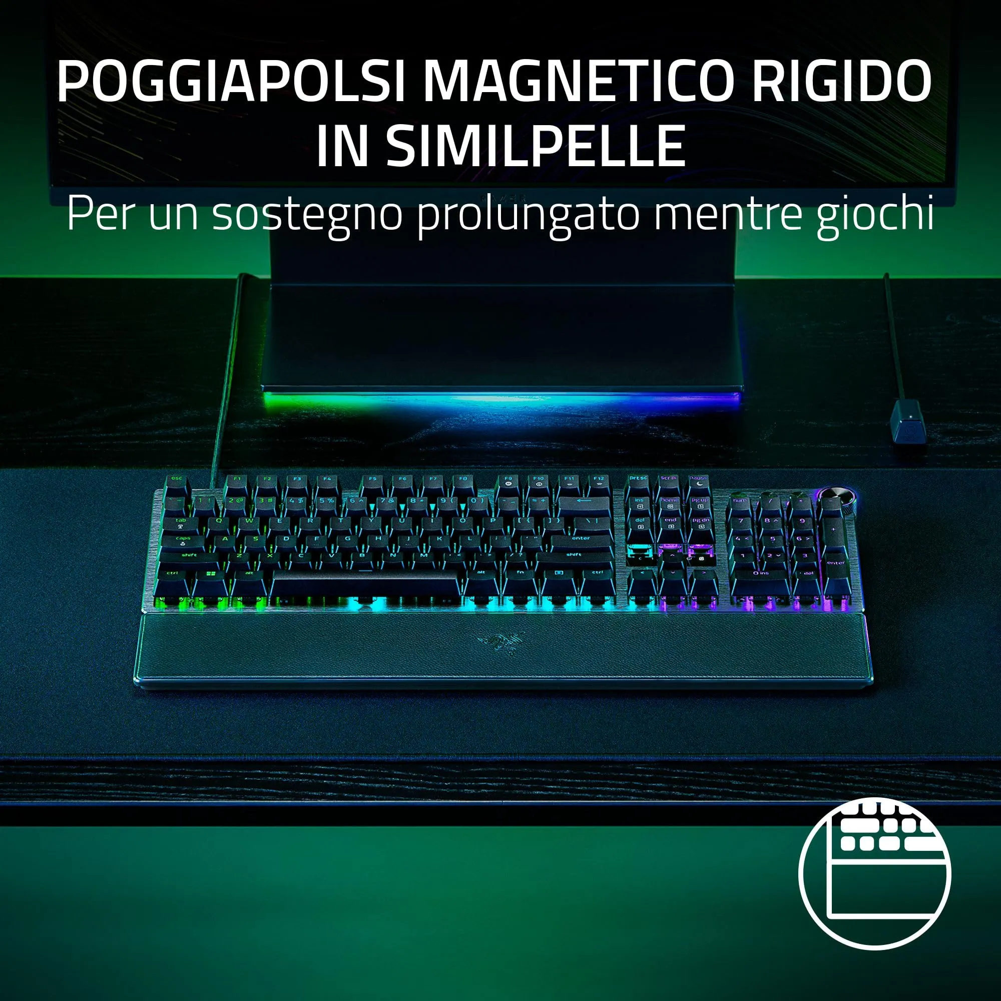 Razer Huntsman V3 Pro Mini - PC Tastiera ottica analogica 60% per esport (Modalità Attivazione Rapida, Metodo di pulsazione/Snap Tap, Regolazioni rapide integrate) US-Layout | Nero - immagine 10