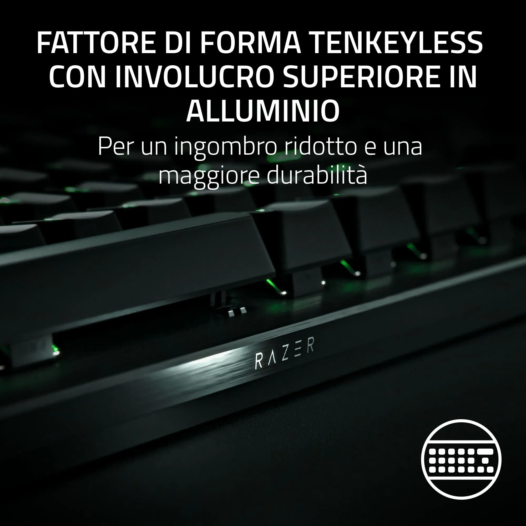 Razer Huntsman V3 Pro TKL - PC Tastiera ottica analogica tenkeyless per esport (Modalità Attivazione Rapida, Metodo di pulsazione/Snap Tap, Quadrante digitale multi-funzione) US-Layout | Nero - immagine 10