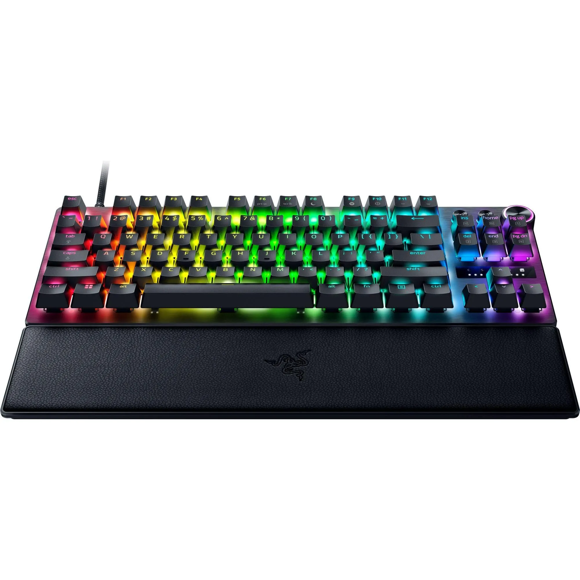 Razer Huntsman V3 Pro TKL - PC Tastiera ottica analogica tenkeyless per esport (Modalità Attivazione Rapida, Metodo di pulsazione/Snap Tap, Quadrante digitale multi-funzione) US-Layout | Nero - immagine 14