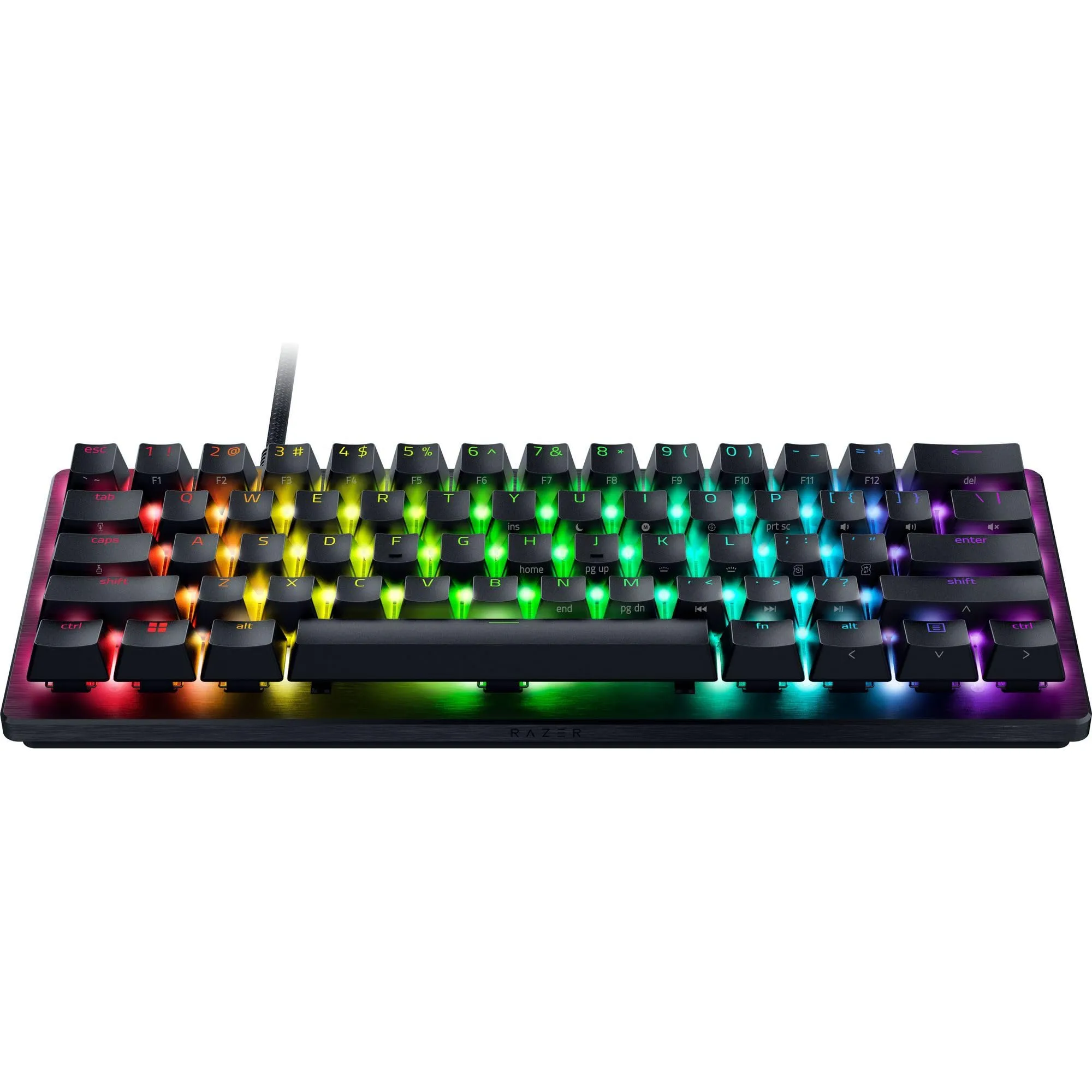 Razer Huntsman V3 Pro Mini - PC Tastiera ottica analogica 60% per esport (Modalità Attivazione Rapida, Metodo di pulsazione/Snap Tap, Regolazioni rapide integrate) US-Layout | Nero - immagine 13