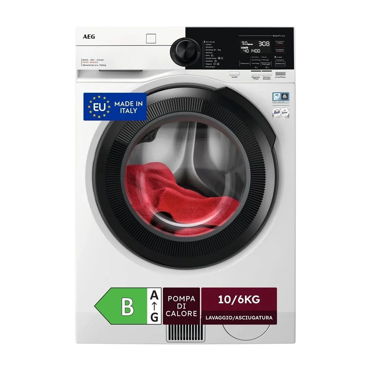 AEG LWR9E106AB Lavasciuga Carica Frontale 10/6 kg Serie 9000 ProSteam - immagine 1