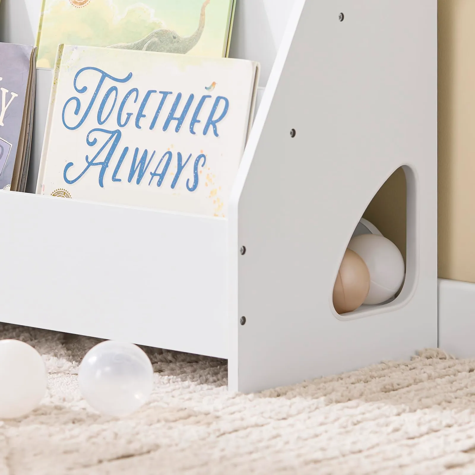 SoBuy Libreria Bambini Montessori con 4 Scomparti Aperti 70×30×60 cm - immagine 7