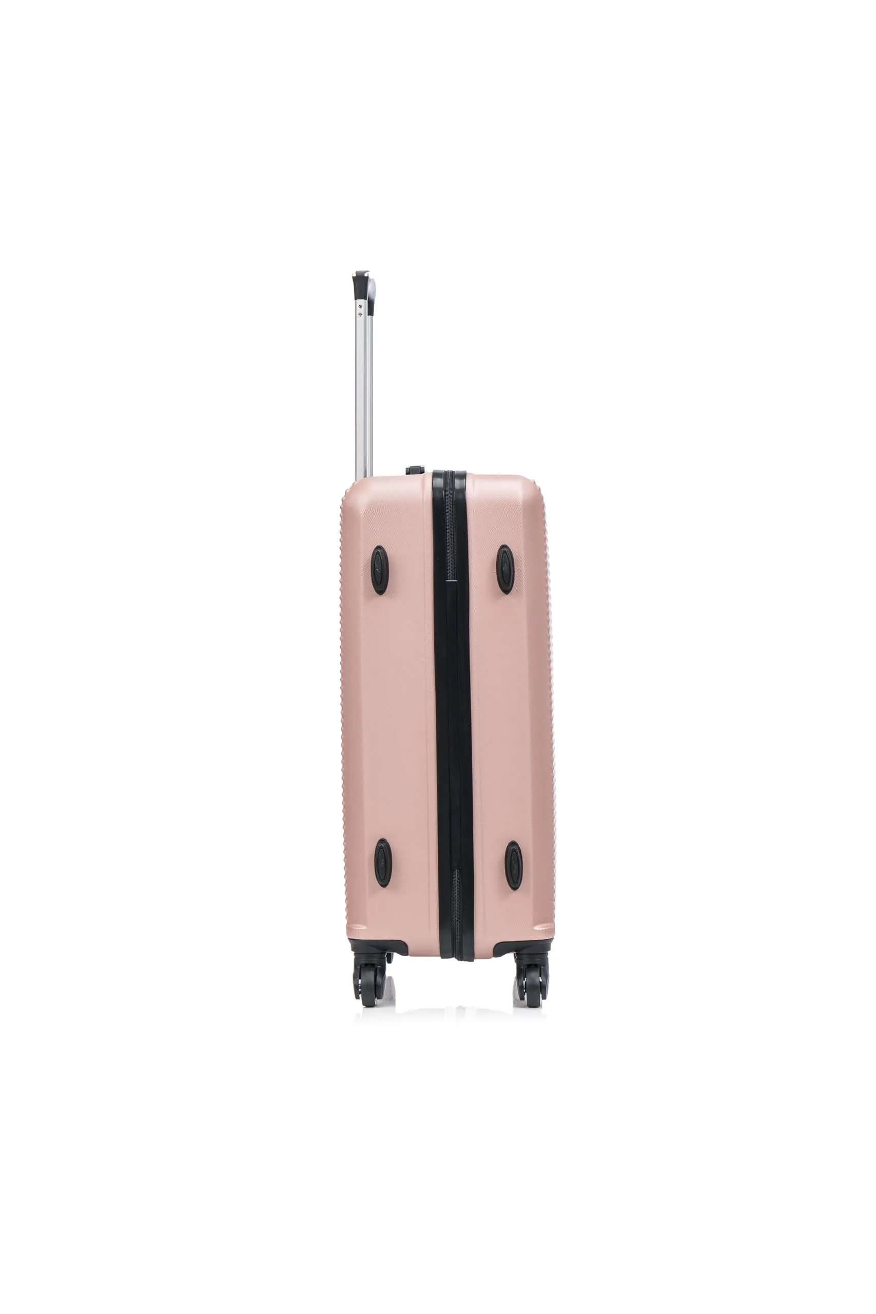 CELIMS Set di valigie leggere, approvate da più di 100 compagnie aeree, per un viaggio in totale sicurezza, Oro rosa., Set 4 pièces - immagine 5