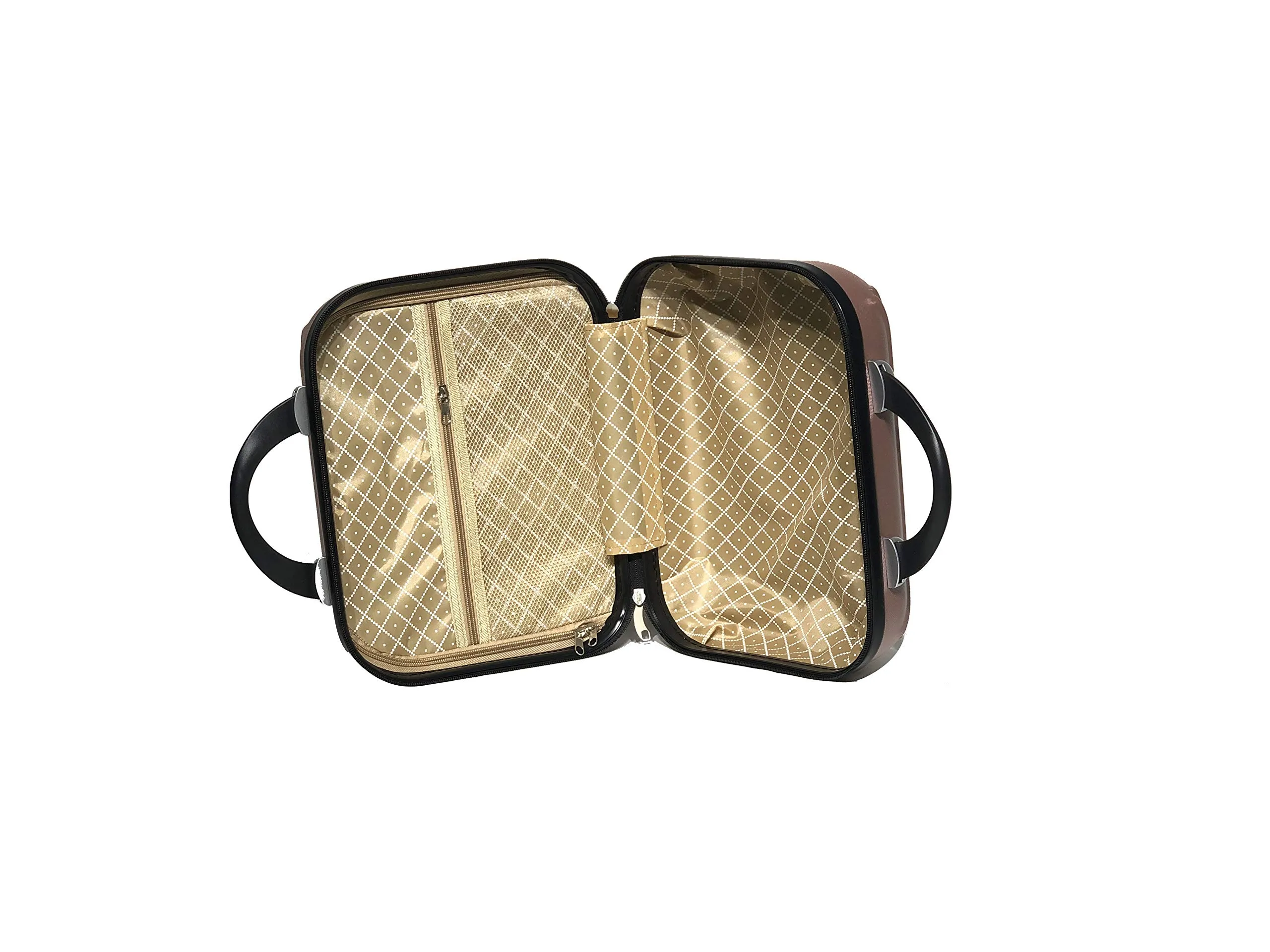 CELIMS Set di valigie leggere, approvate da più di 100 compagnie aeree, per un viaggio in totale sicurezza, Oro rosa., Set 4 pièces - immagine 9
