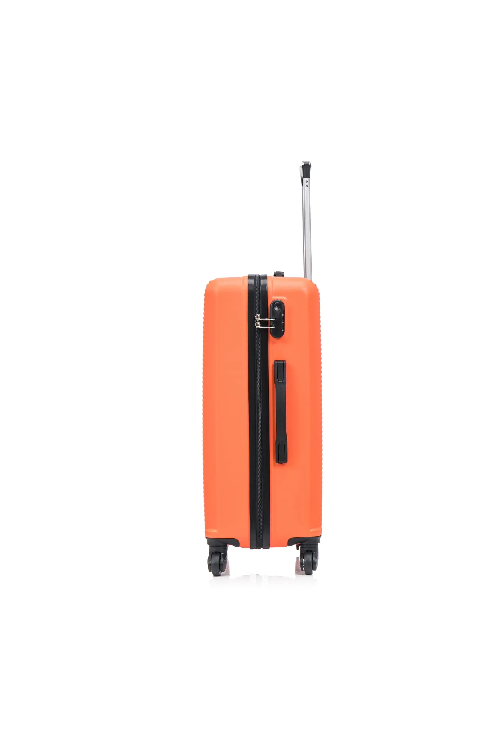 CELIMS Set di valigie leggere, approvate da più di 100 compagnie aeree, per un viaggio in totale sicurezza, arancione, Set 4 pièces - immagine 3
