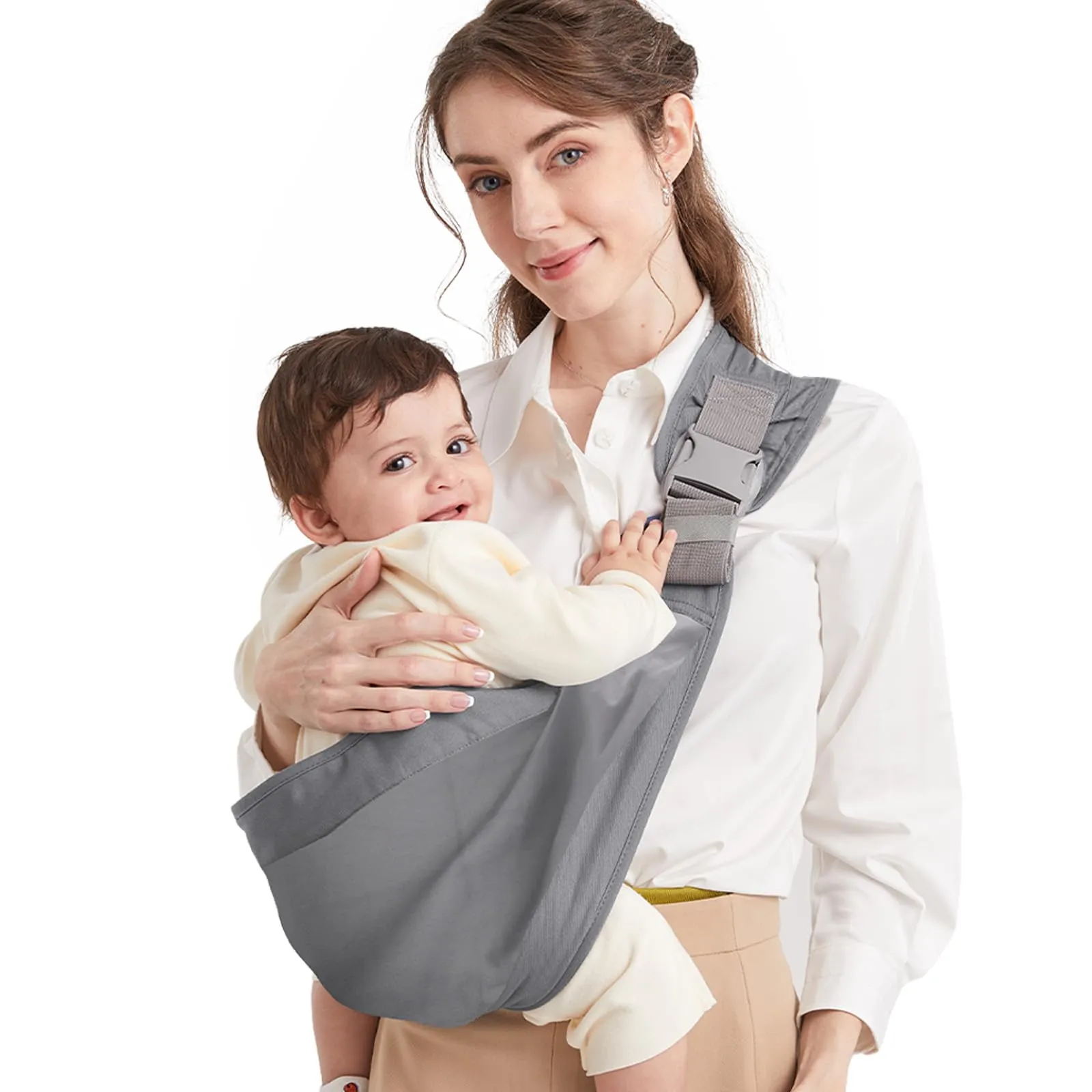 Mumgaroo Fascia Porta Bebè Ergonomica (da 0 a 15kg, Pieghevole 12 cm) - immagine 1