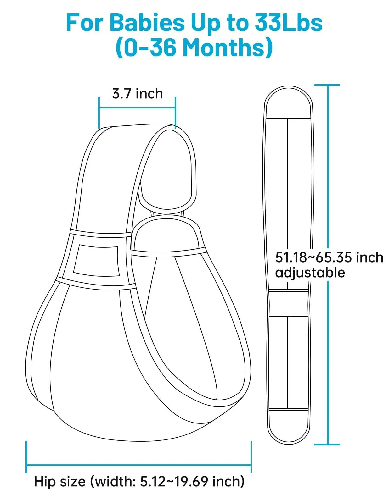 Mumgaroo Fascia Porta Bebè Ergonomica in Rete 3D Traspirante (0-15kg) - immagine 8