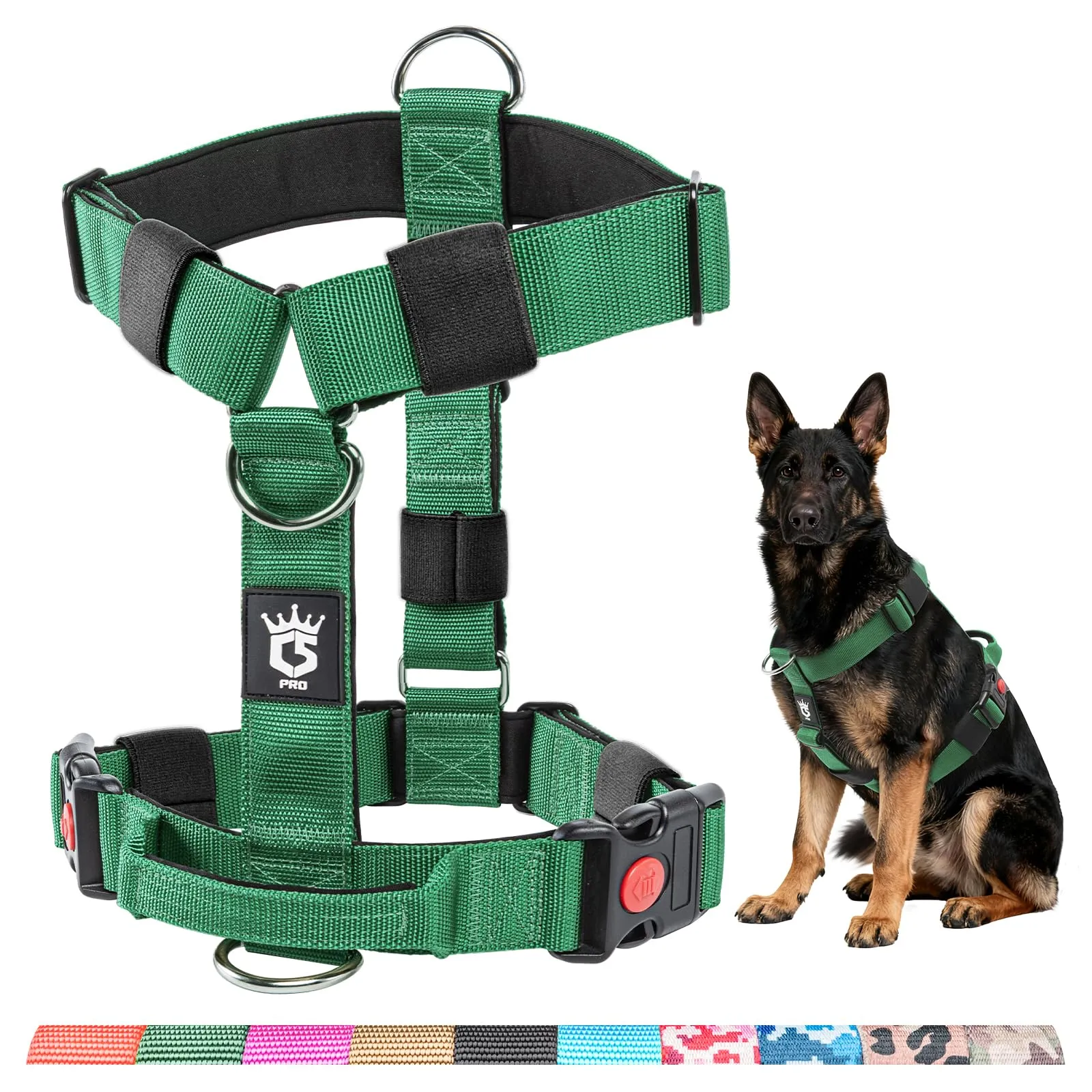 TSPRO Pettorina Cane Robusta No Pull con Maniglia per Cani Medi e Grandi - immagine 1