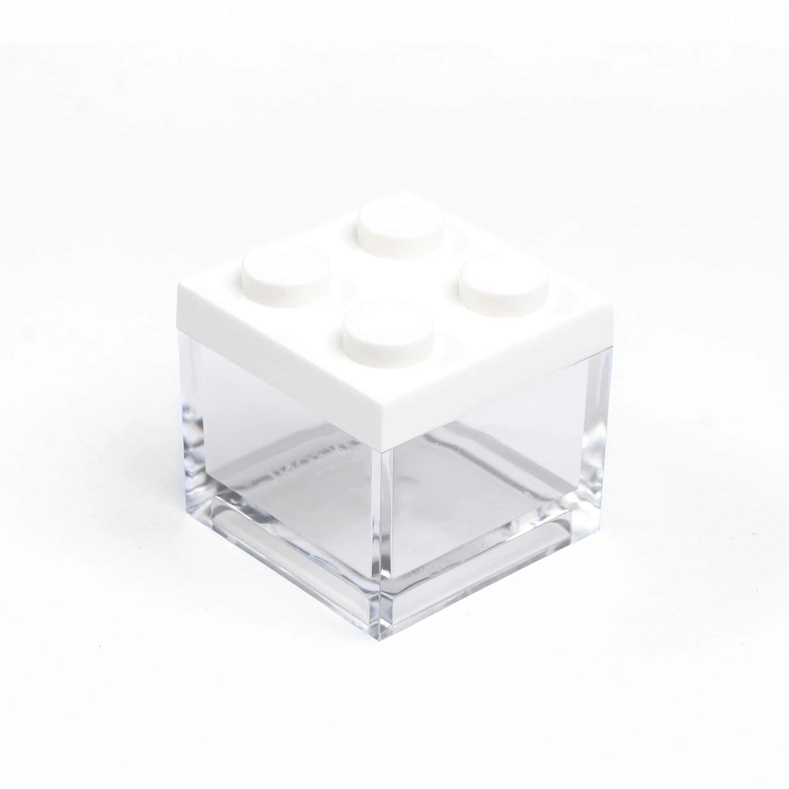 Manzoni Home - Contenitori Mattoncino - Set da 24 Pezzi colore Bianco - Ideali come Bomboniere per Matrimoni, Feste di Laurea e Decorazioni Creative - Made in Italy - immagine 1