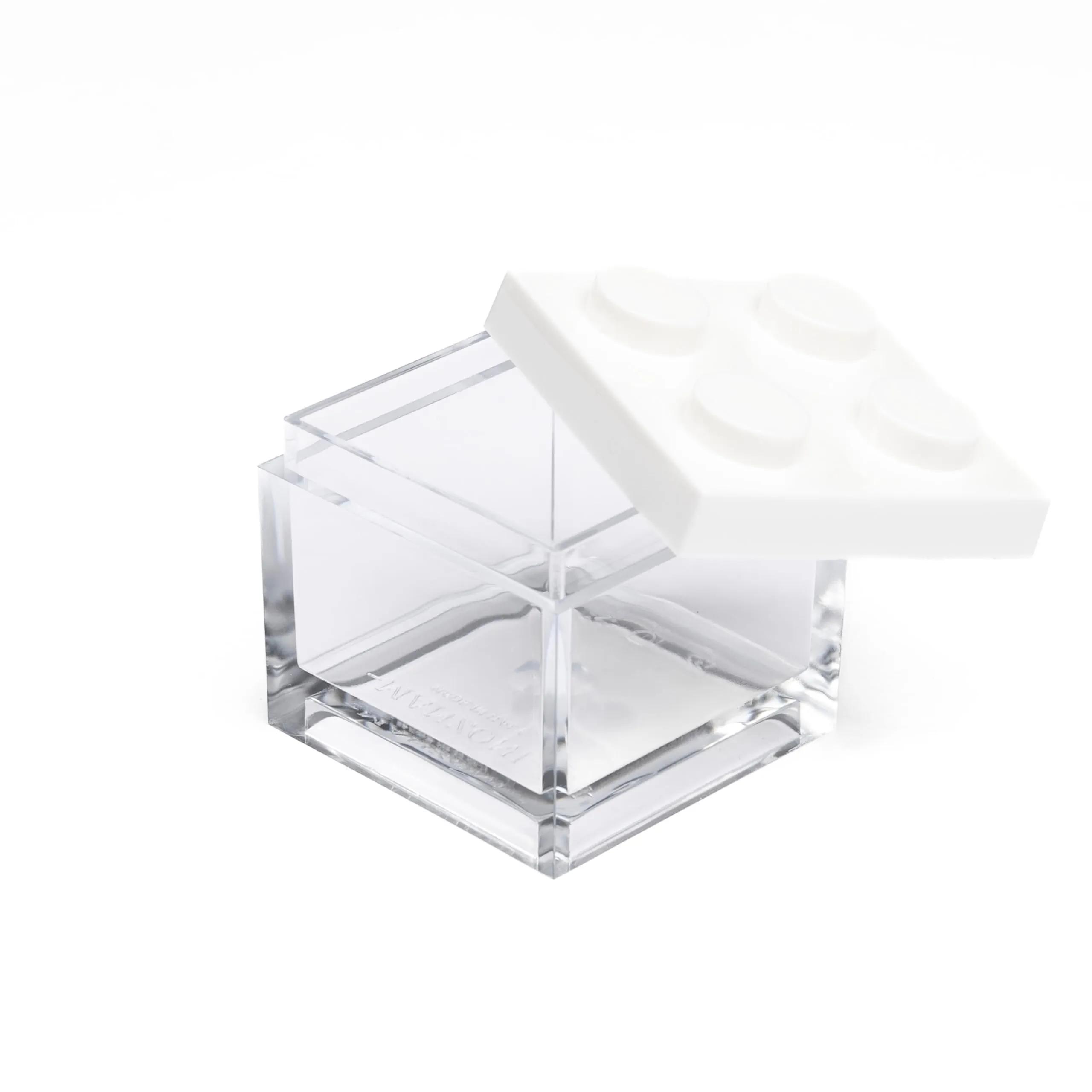 Manzoni Home - Contenitori Mattoncino - Set da 24 Pezzi colore Bianco - Ideali come Bomboniere per Matrimoni, Feste di Laurea e Decorazioni Creative - Made in Italy - immagine 2