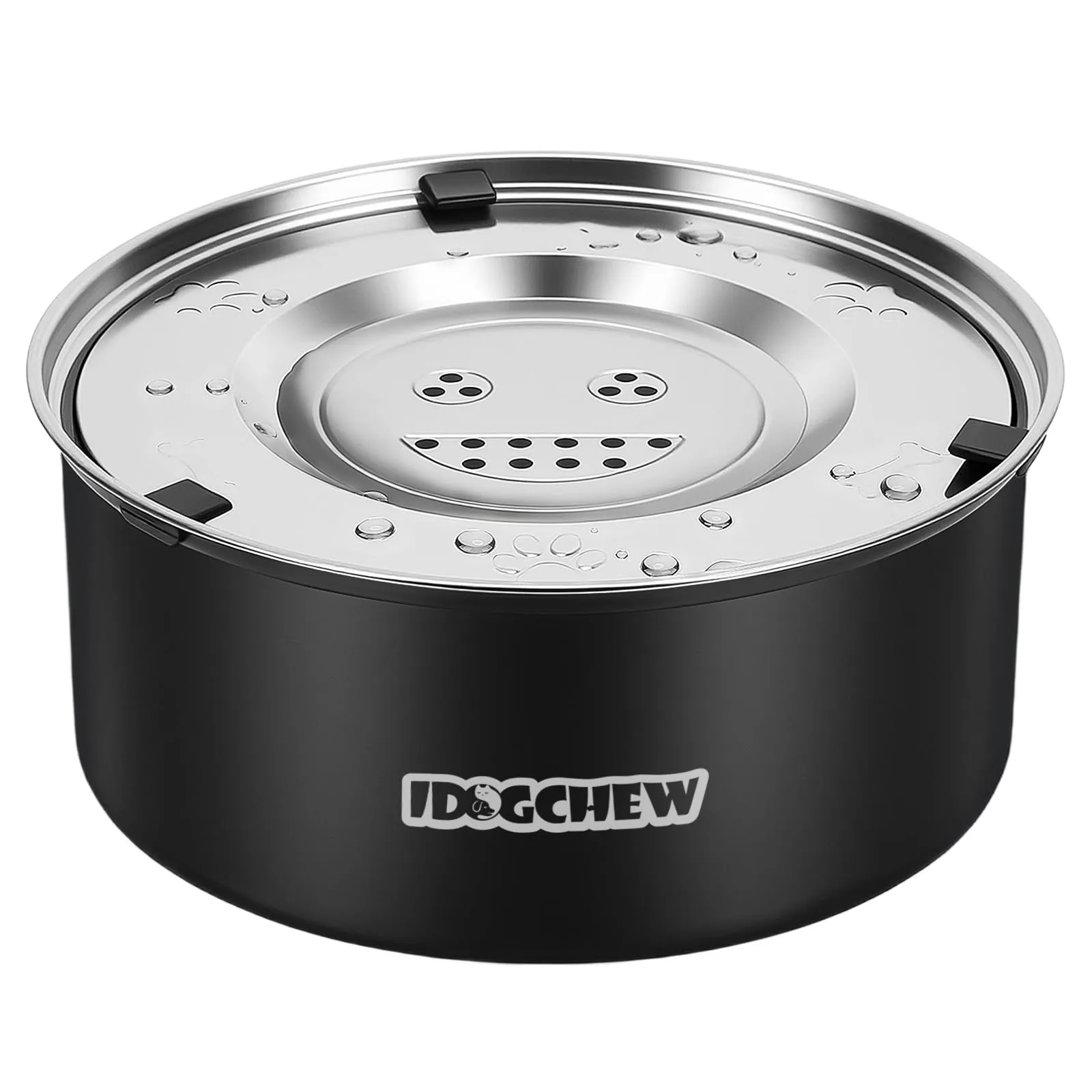 IDOGCHEW Ciotola Acqua Cane Antigoccia 1 L, in Acciaio, Anti-Fuoriuscita - immagine 1