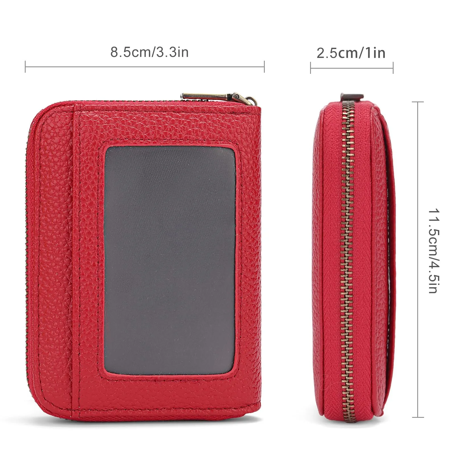 SENDEFN Portafoglio Donna Piccolo, Porta Carte di Credito con Protezione RFID e Molti Altri Scomparti, Portafoglio Cerniera Donna Piccolo, Porta Tessere Pelle - immagine 4