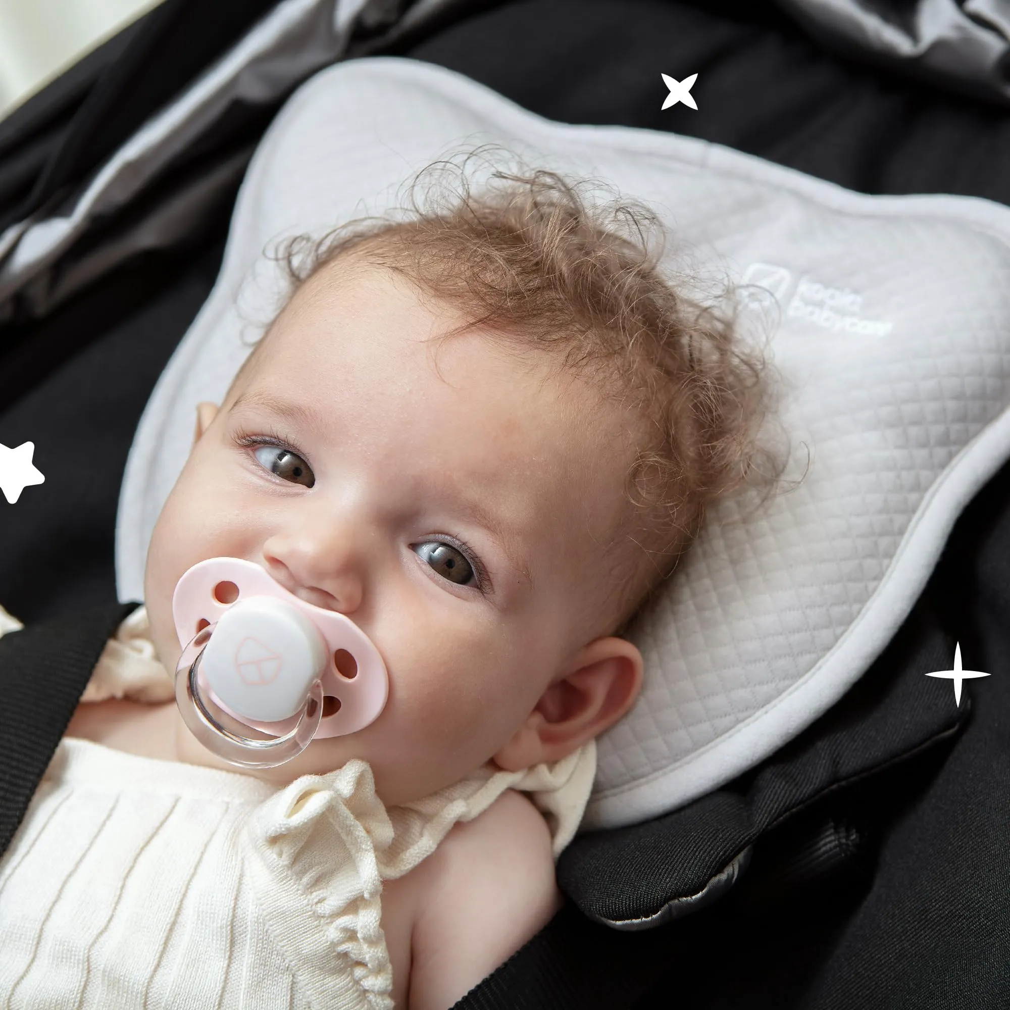 Koala Babycare Cuscino Neonato Plagiocefalia Sfoderabile (con due Federe) per aiutare a prevenire e trattare la Testa Piatta in Memory Foam - immagine 6