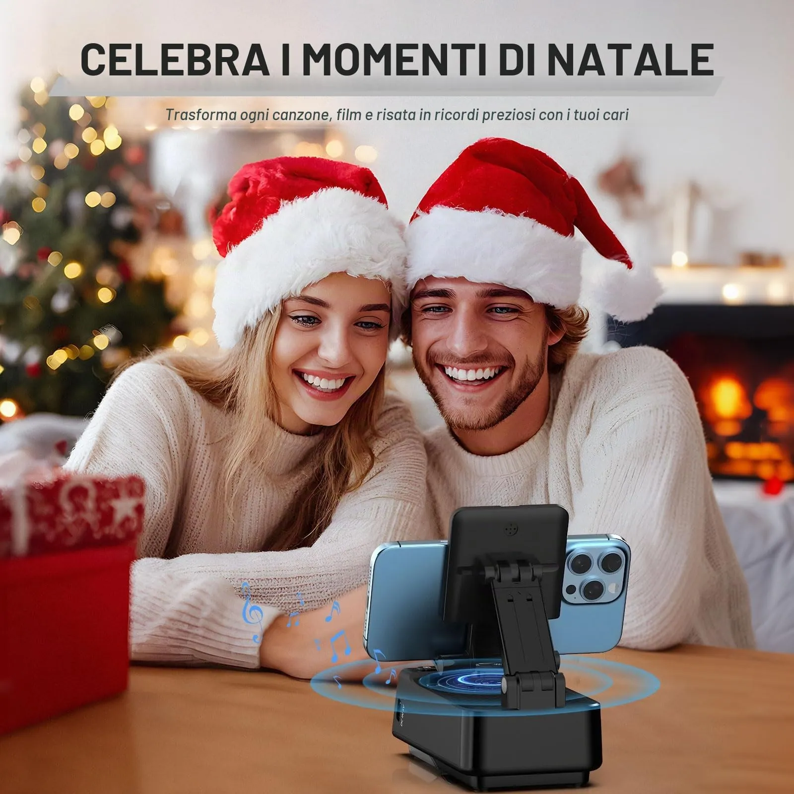ZOOI Regalo Uomo, 6 in 1 Altoparlante Bluetooth con Supporto - immagine 3